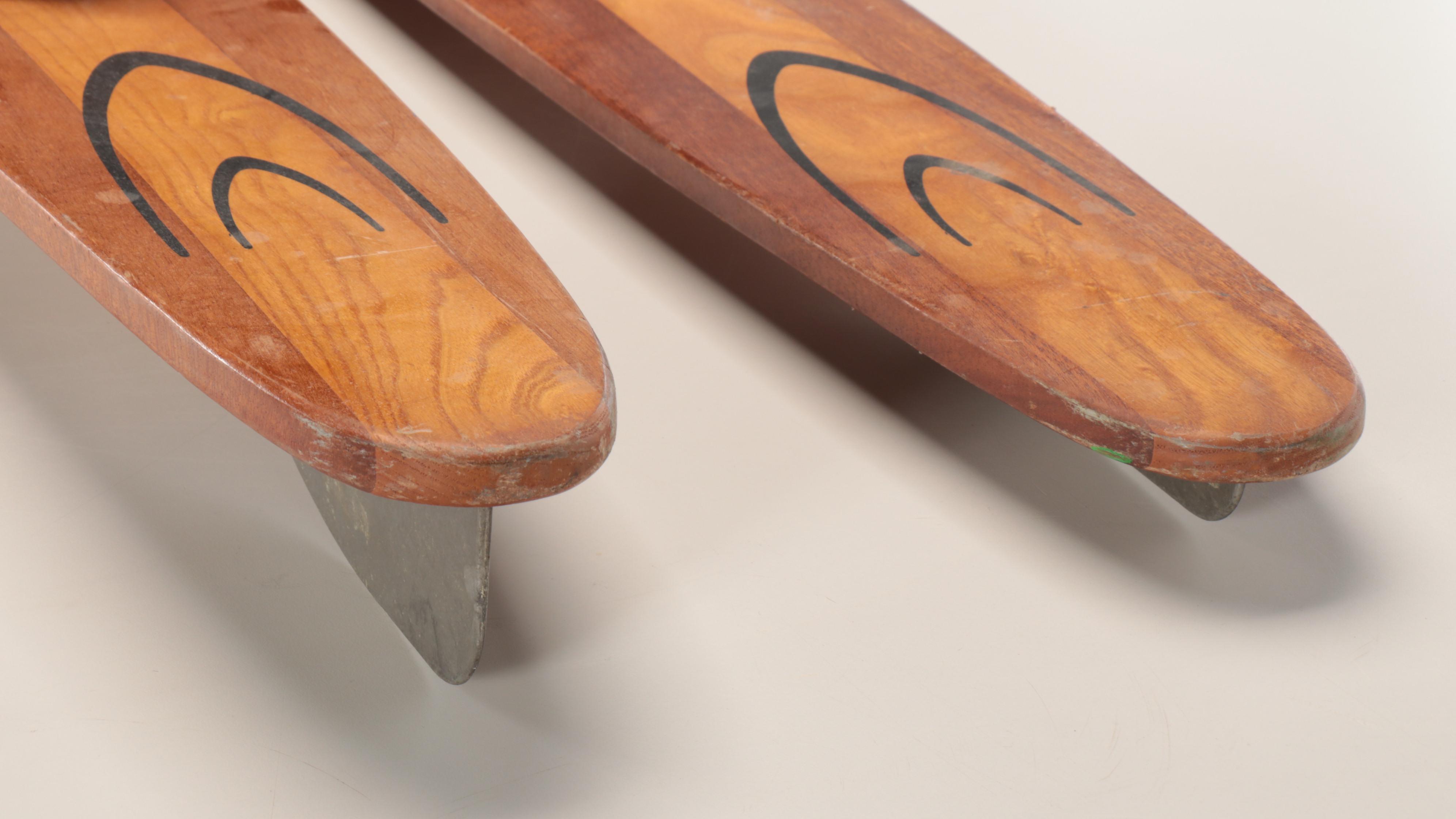 Cypress Gardens Skis Dick Pope Jr. Wooden Water Skis, Mid-20th Century