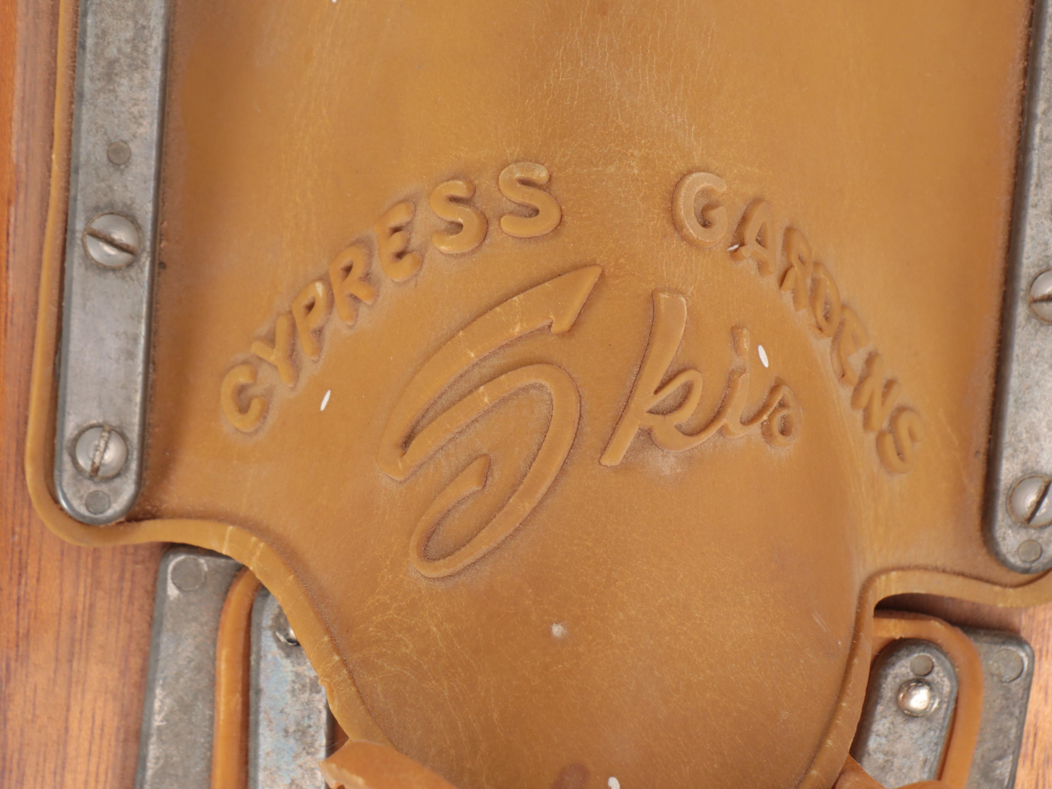 Cypress Gardens Skis Dick Pope Jr. Wooden Water Skis, Mid-20th Century