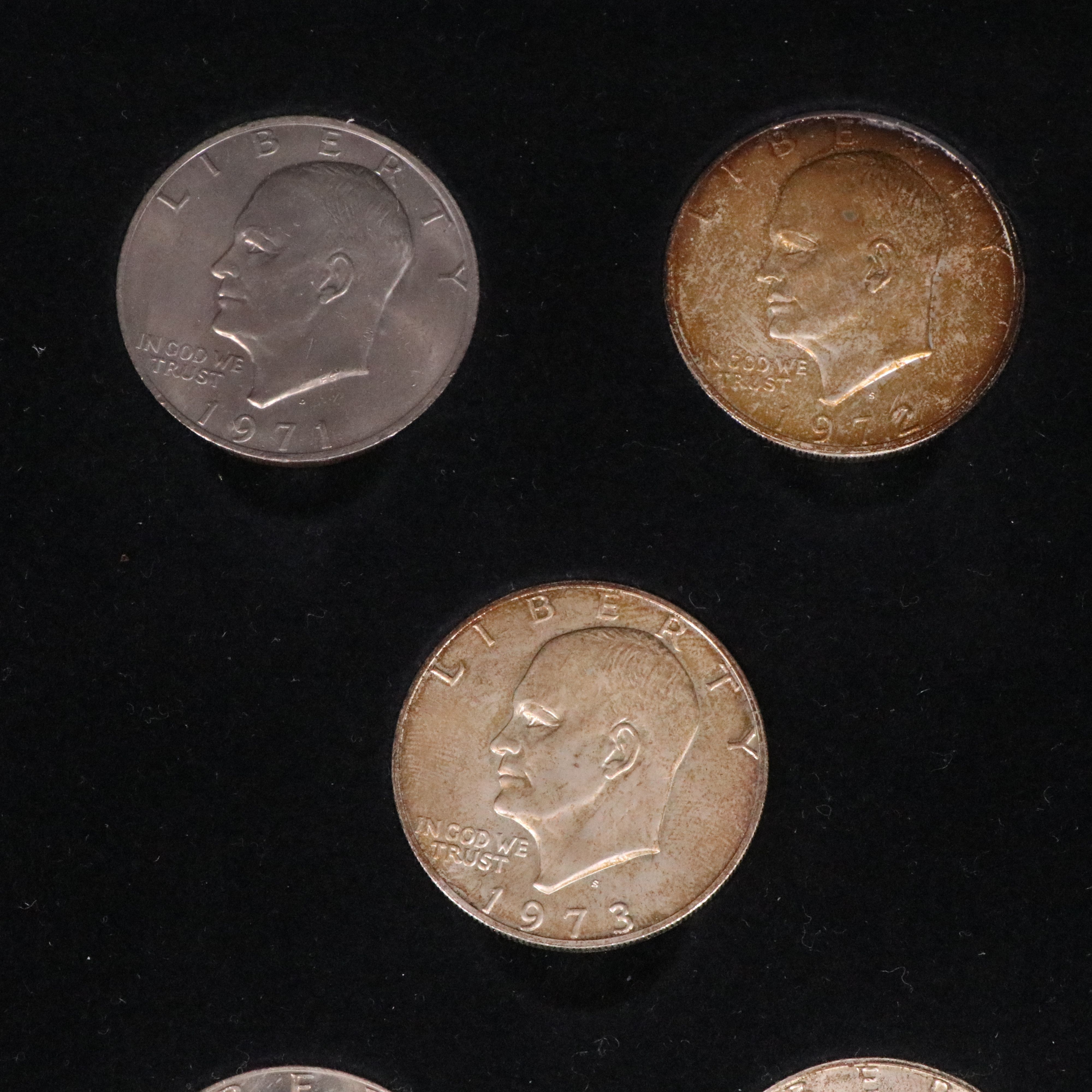 Eisenhower Dollar 14-Coin Set, Including Silver Issues