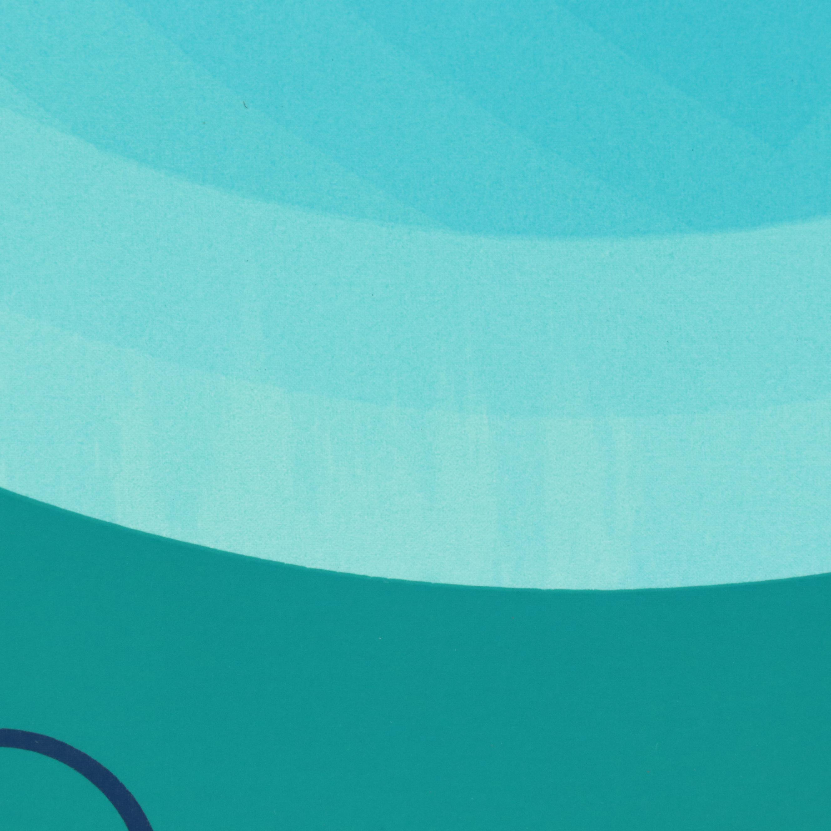 Nobuteru Shimotakahara Op Art Serigraph "Composition of Time and Space"