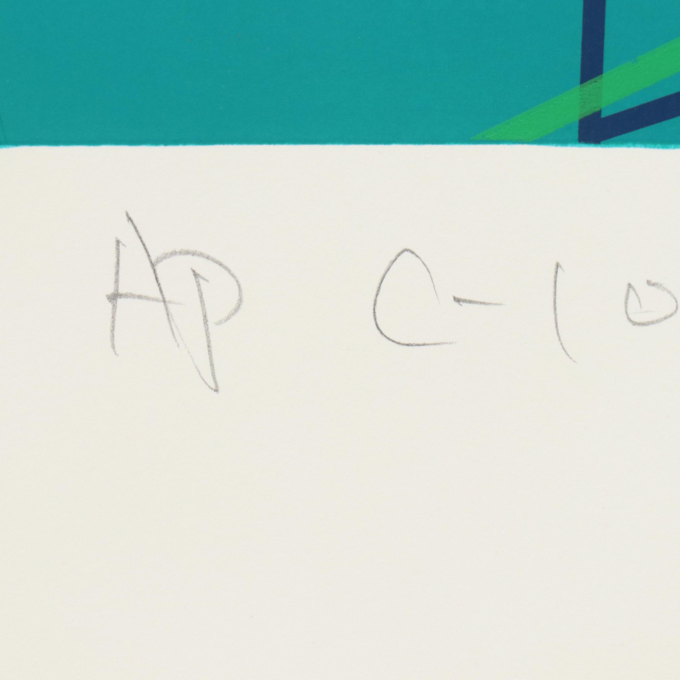 Nobuteru Shimotakahara Op Art Serigraph "Composition of Time and Space"