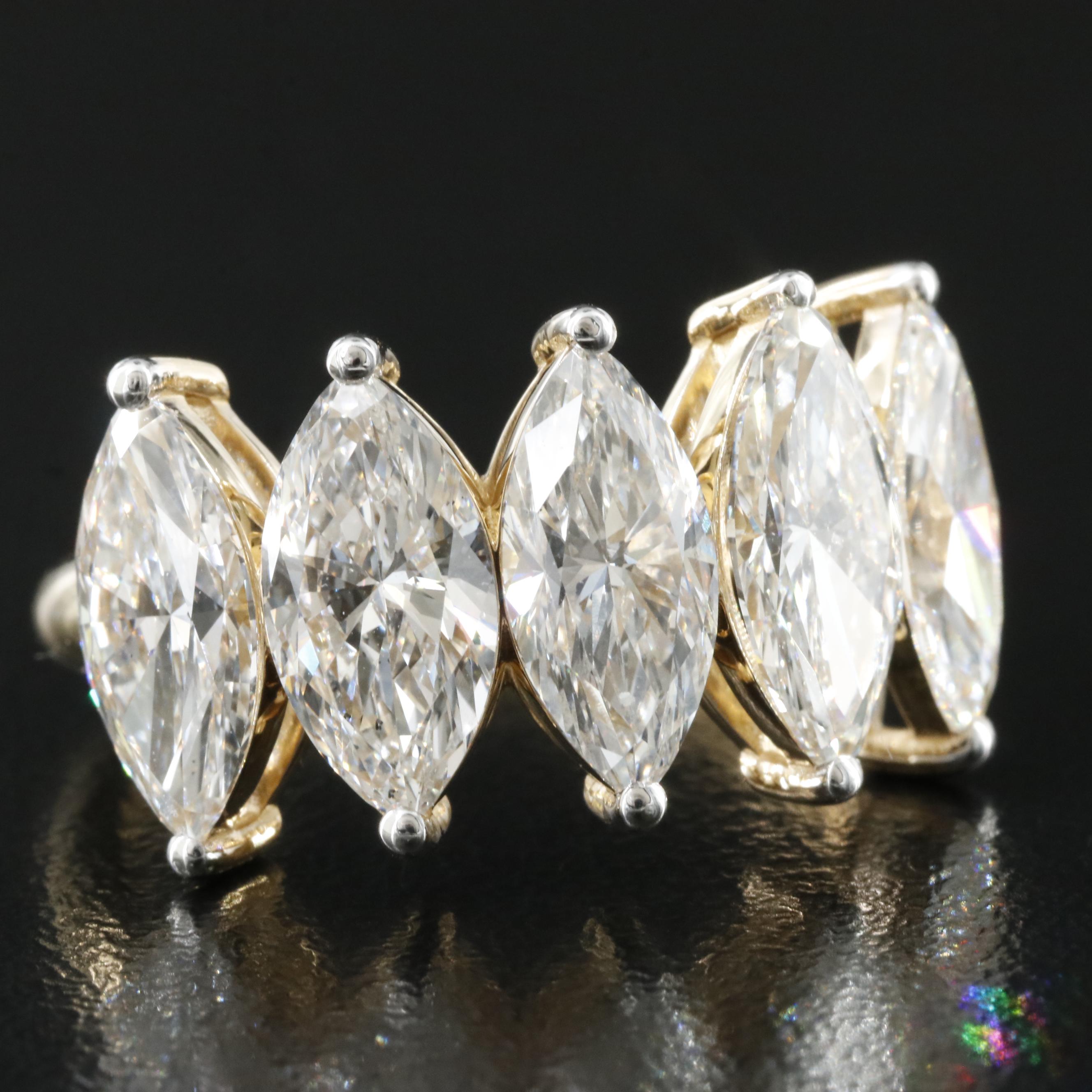 14K 4.53 CTW Lab Grown Diamond Ring