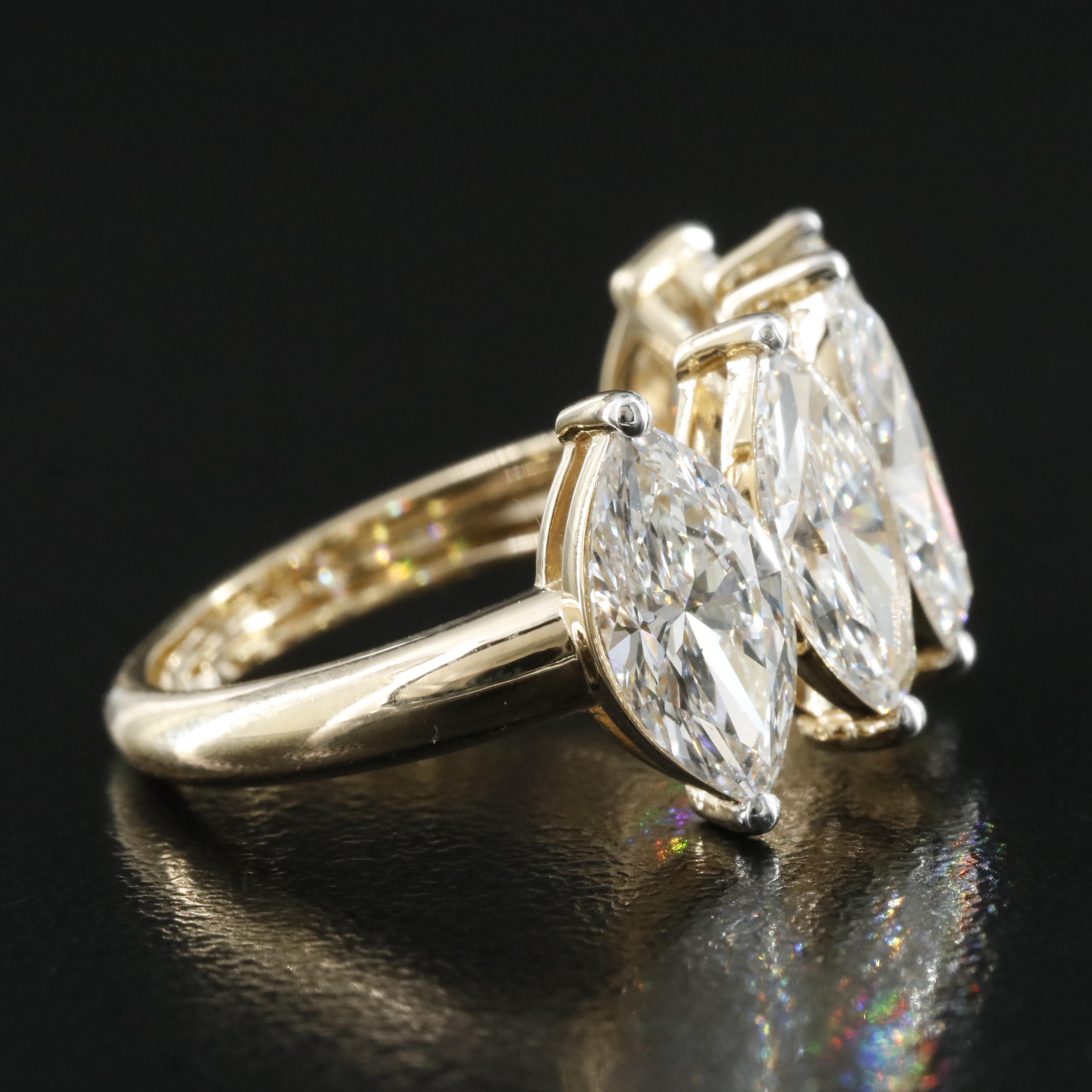 14K 4.53 CTW Lab Grown Diamond Ring