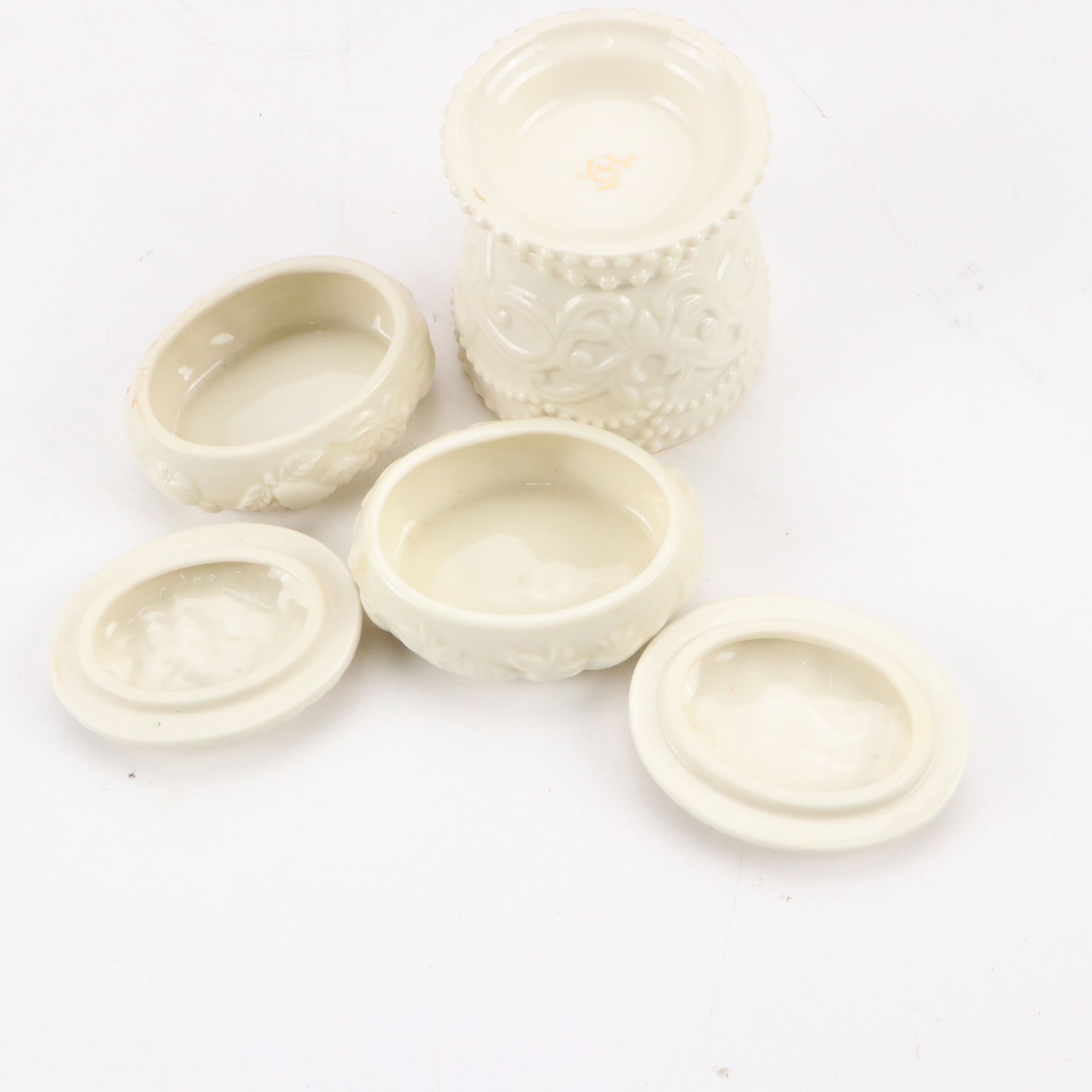 Lenox Decorative Vessels with Sakura "Holiday Abundance" Ceramic Salad Plates