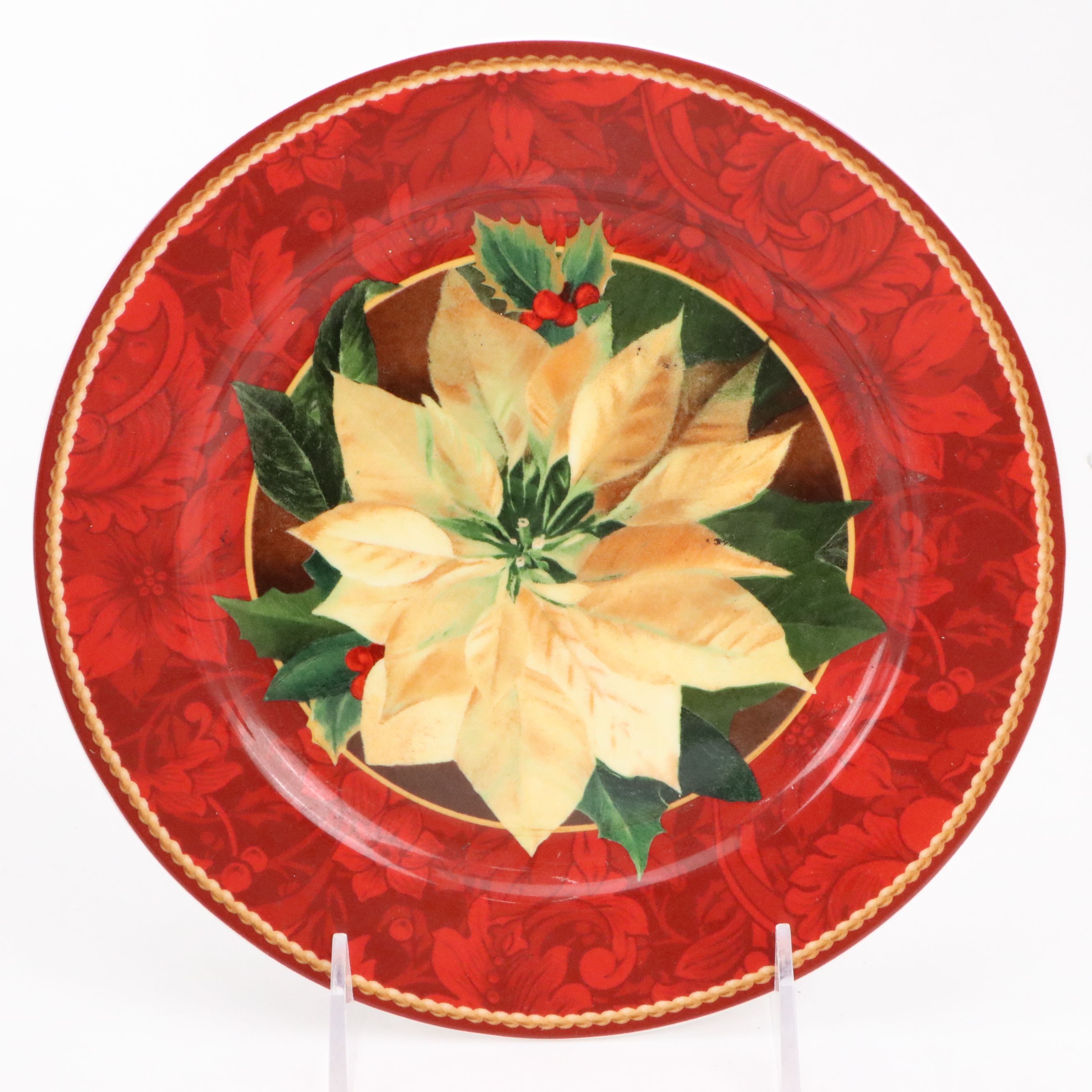 Lenox Decorative Vessels with Sakura "Holiday Abundance" Ceramic Salad Plates