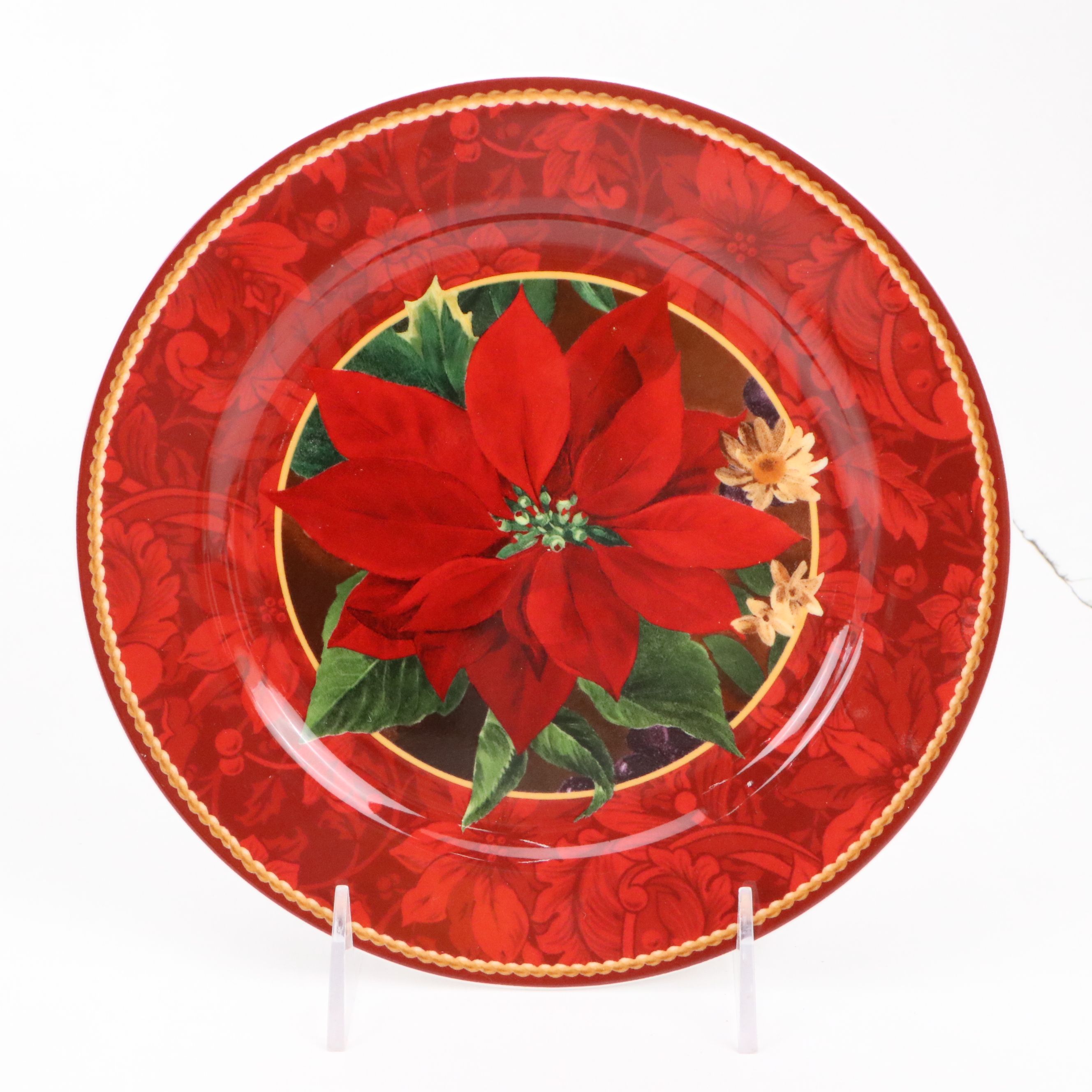 Lenox Decorative Vessels with Sakura "Holiday Abundance" Ceramic Salad Plates