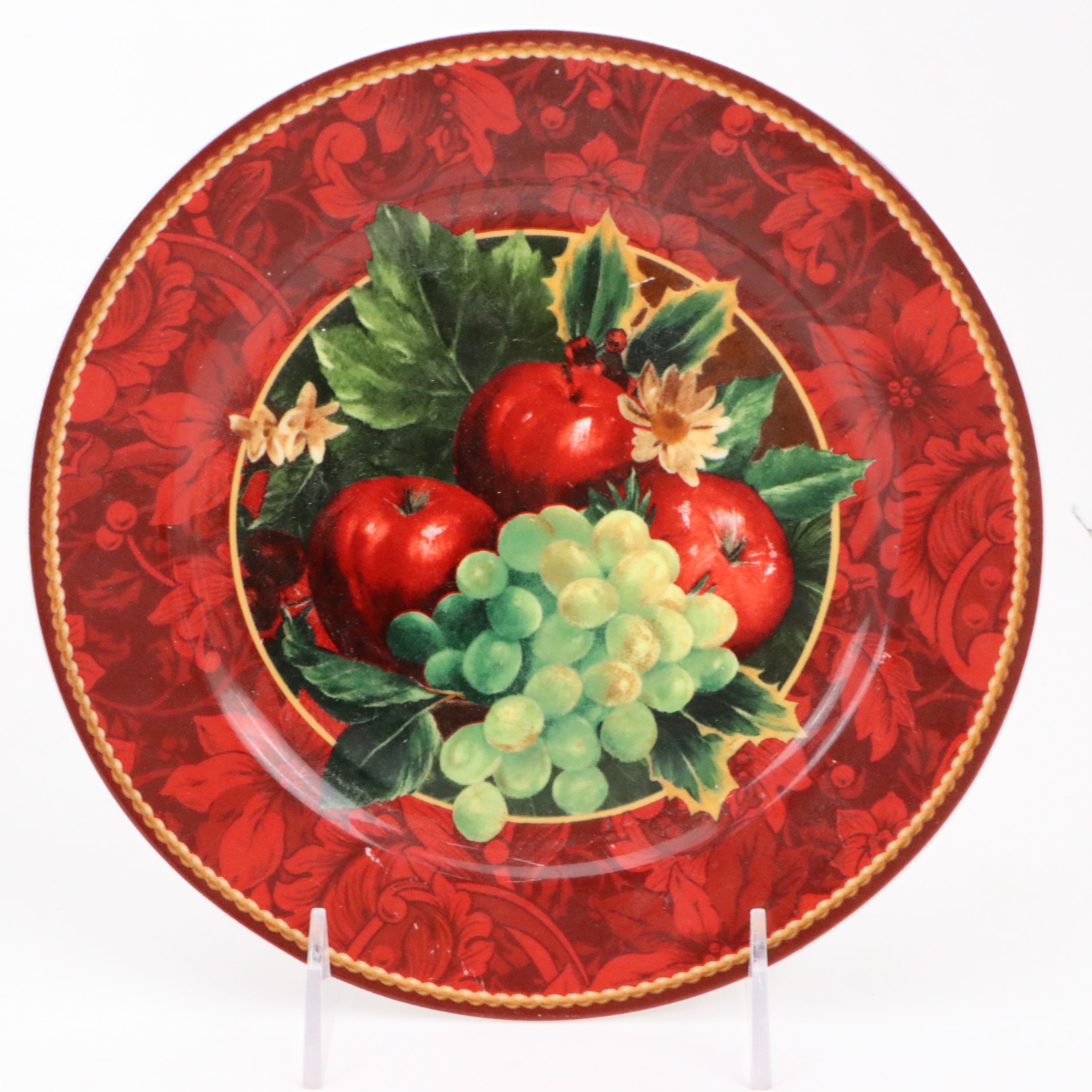 Lenox Decorative Vessels with Sakura "Holiday Abundance" Ceramic Salad Plates