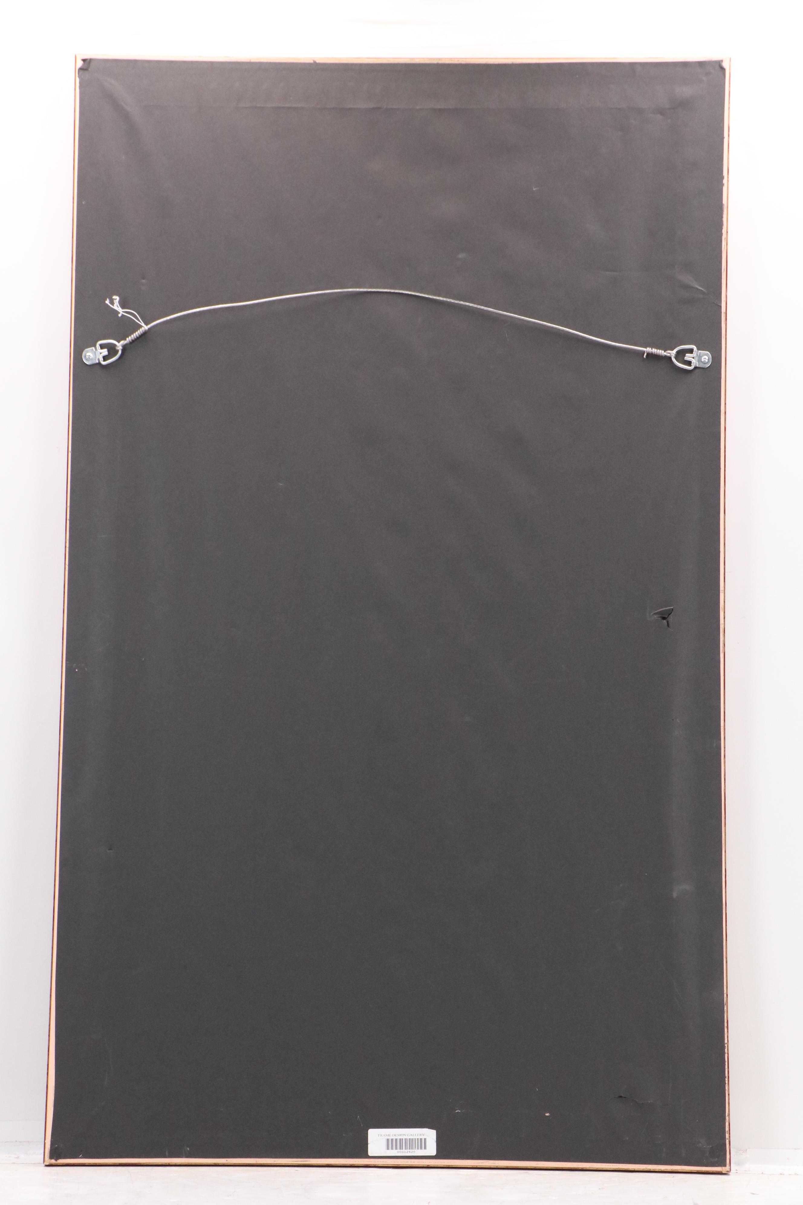 Landscape Offset Lithograph with Flowers and Palm Tree, Late 20th–21st C.