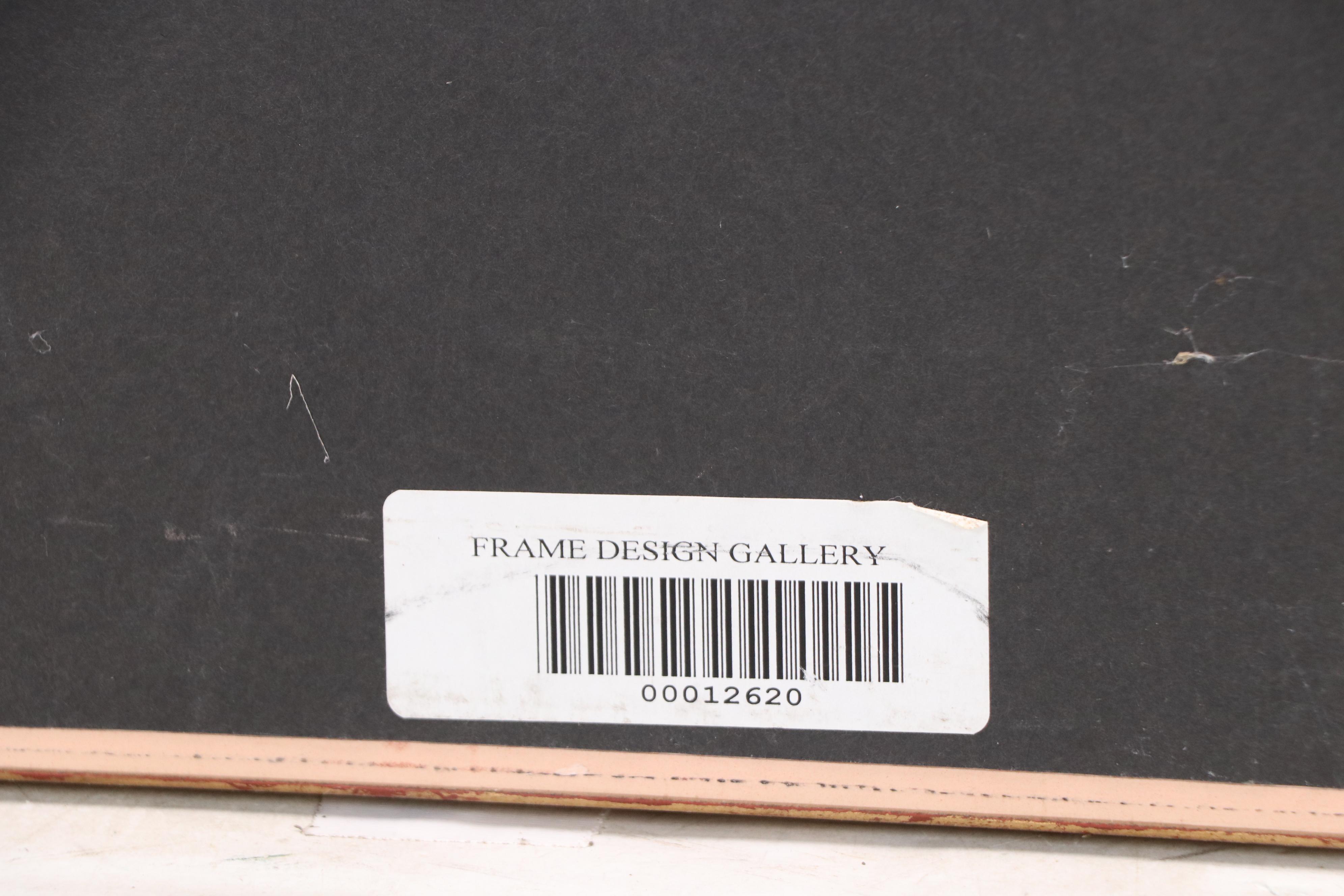 Landscape Offset Lithograph with Flowers and Palm Tree, Late 20th–21st C.