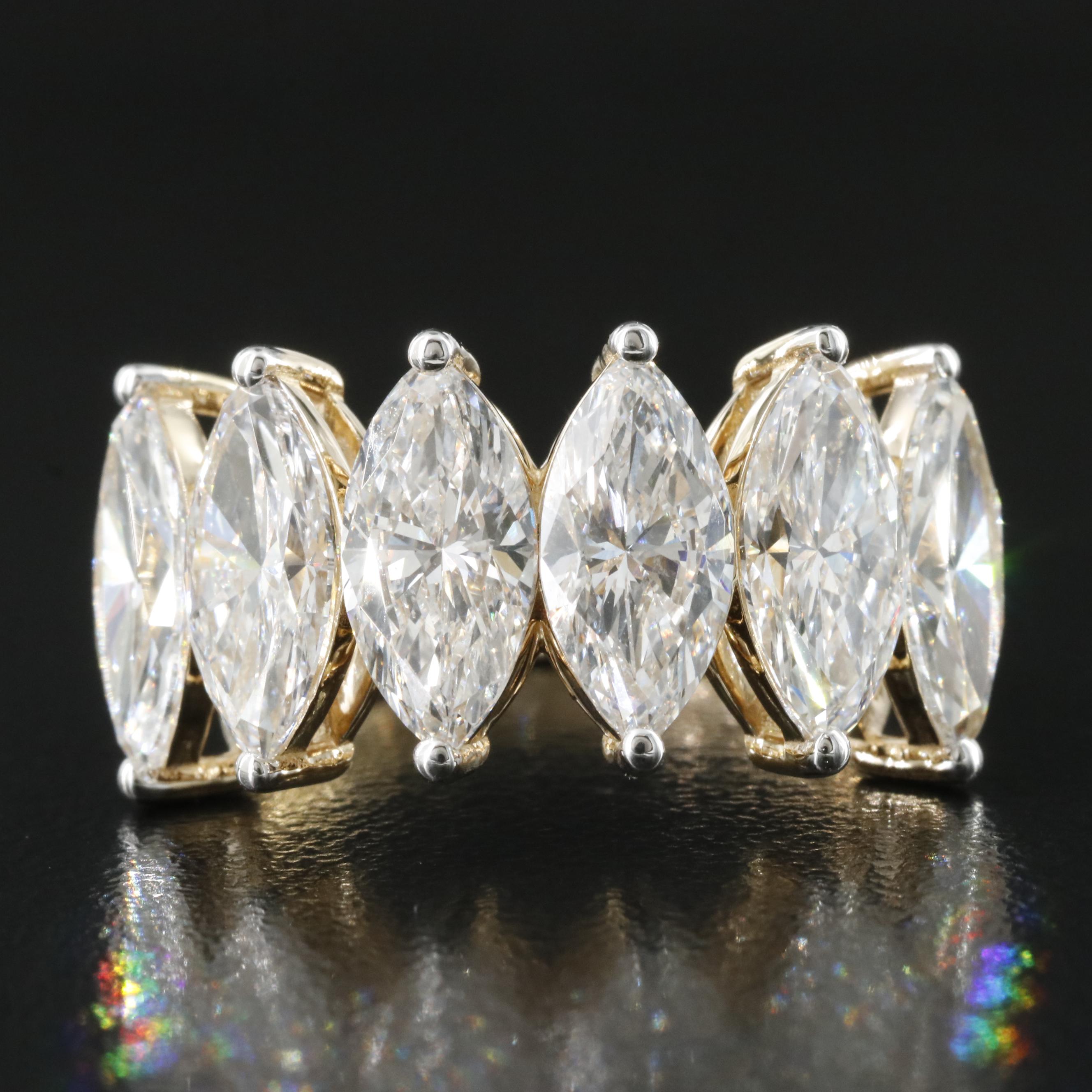 14K 5.17 CTW Lab Grown Diamond Ring