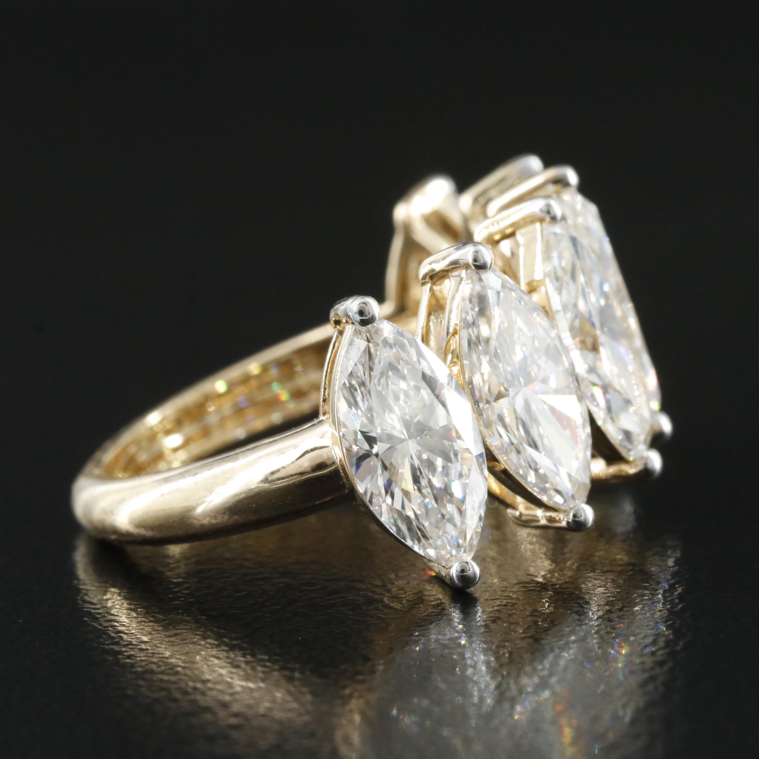 14K 5.17 CTW Lab Grown Diamond Ring
