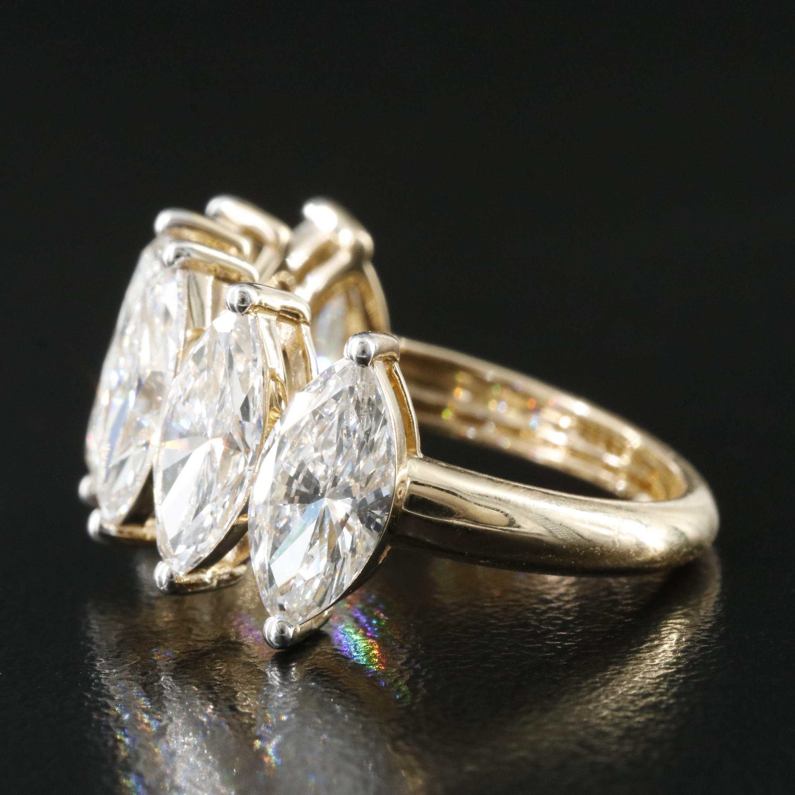 14K 5.17 CTW Lab Grown Diamond Ring
