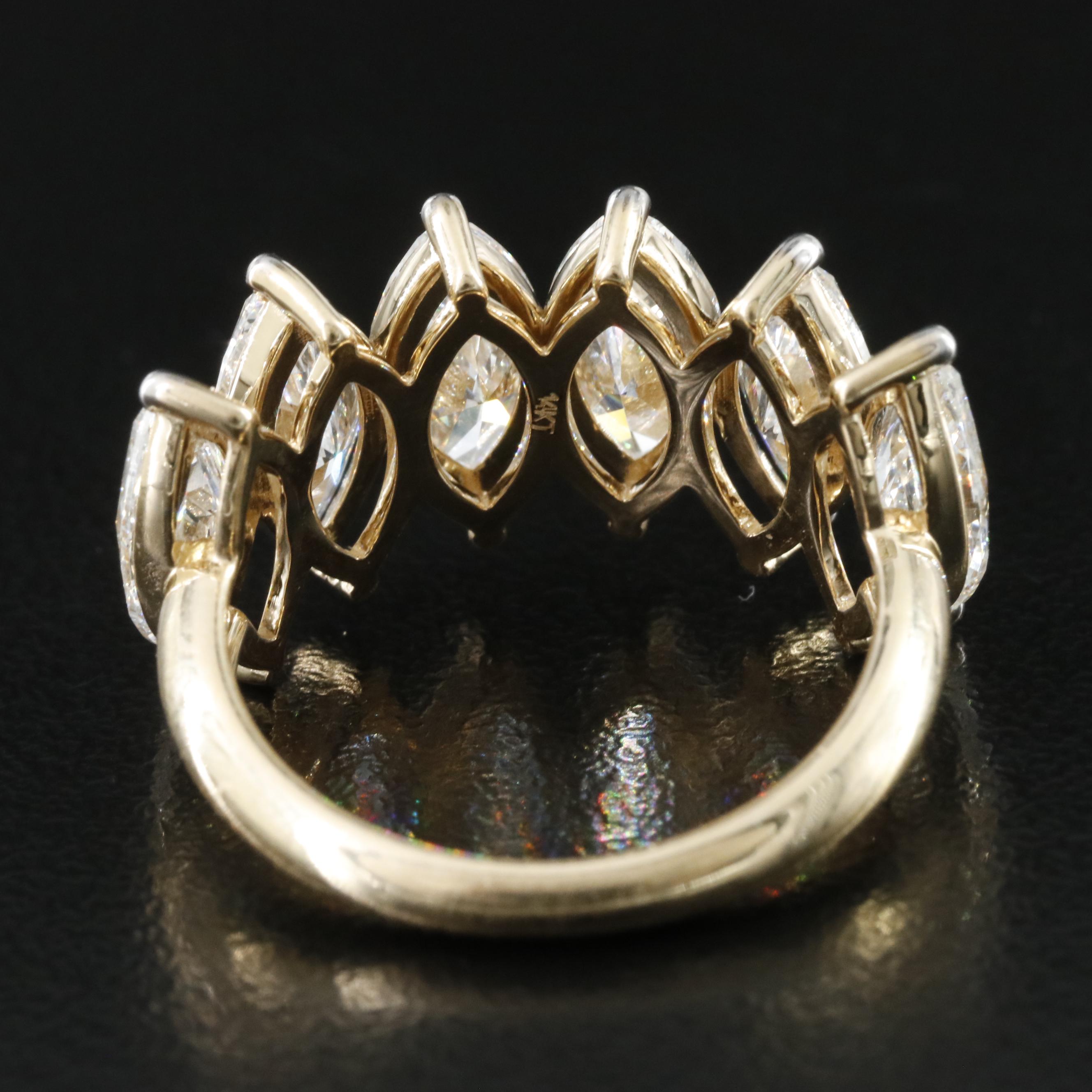 14K 5.17 CTW Lab Grown Diamond Ring