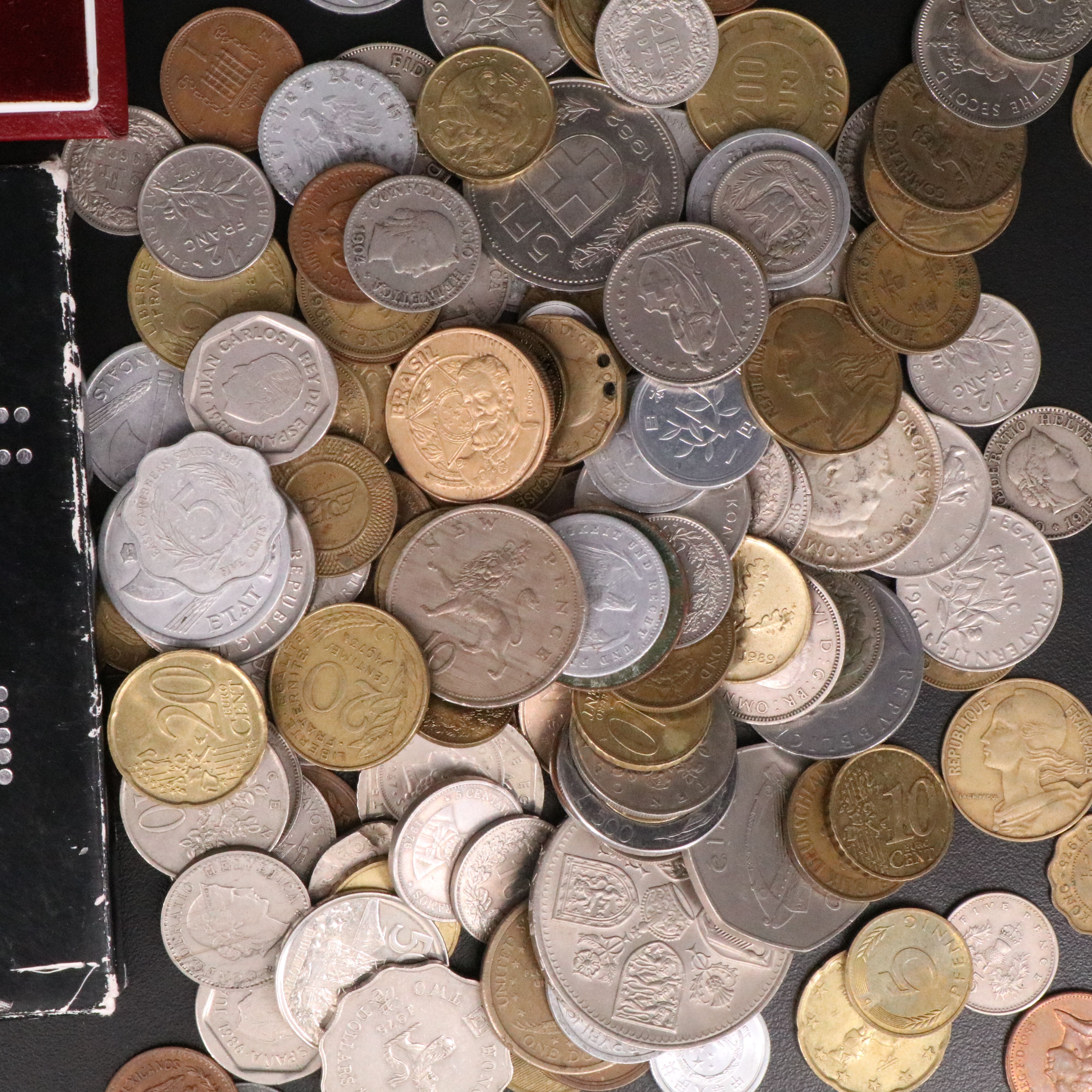 157 Foreign Coins, Including Fine Silver Coins and Proofs