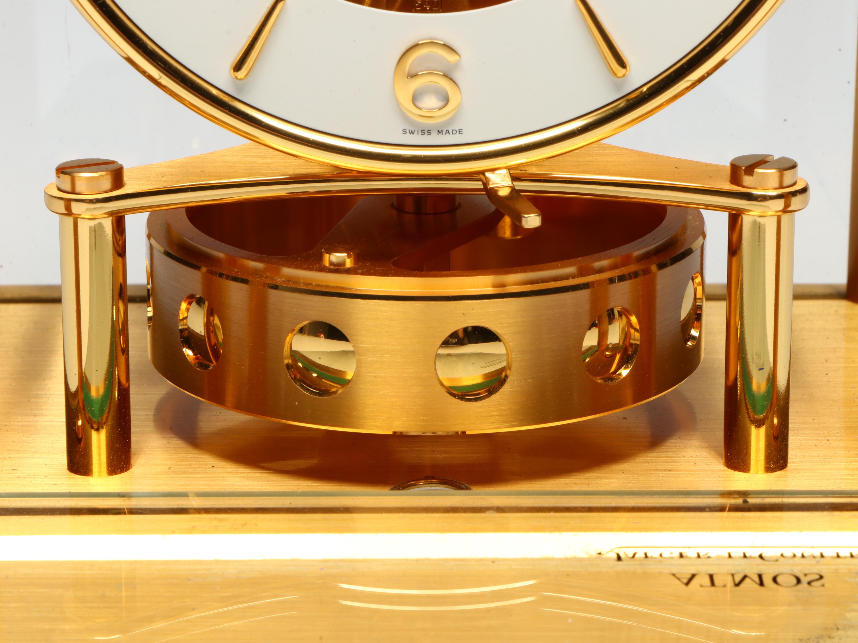 Jaeger-LeCoultre Atmos Gilt Brass Mantel Clock