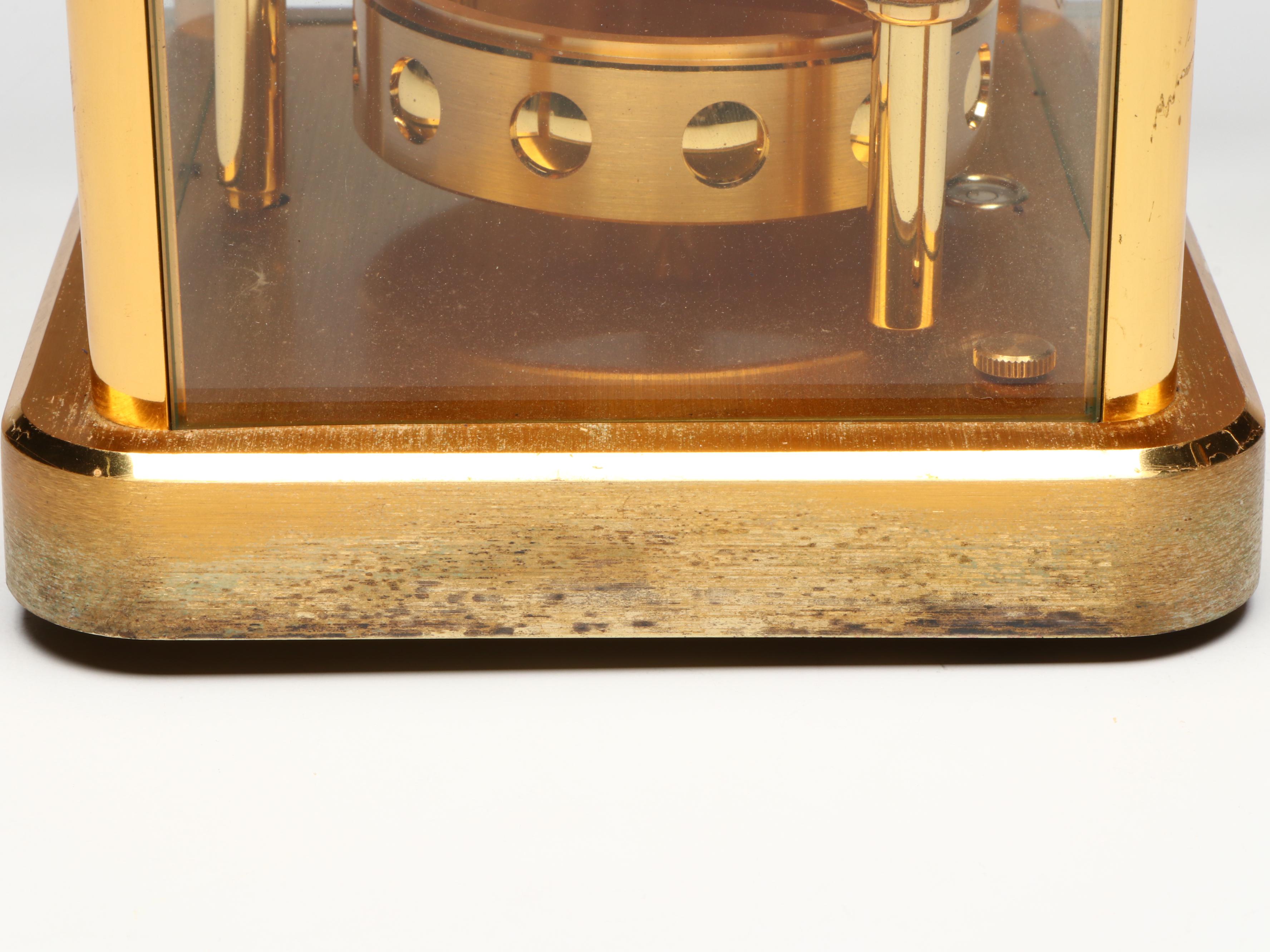 Jaeger-LeCoultre Atmos Gilt Brass Mantel Clock