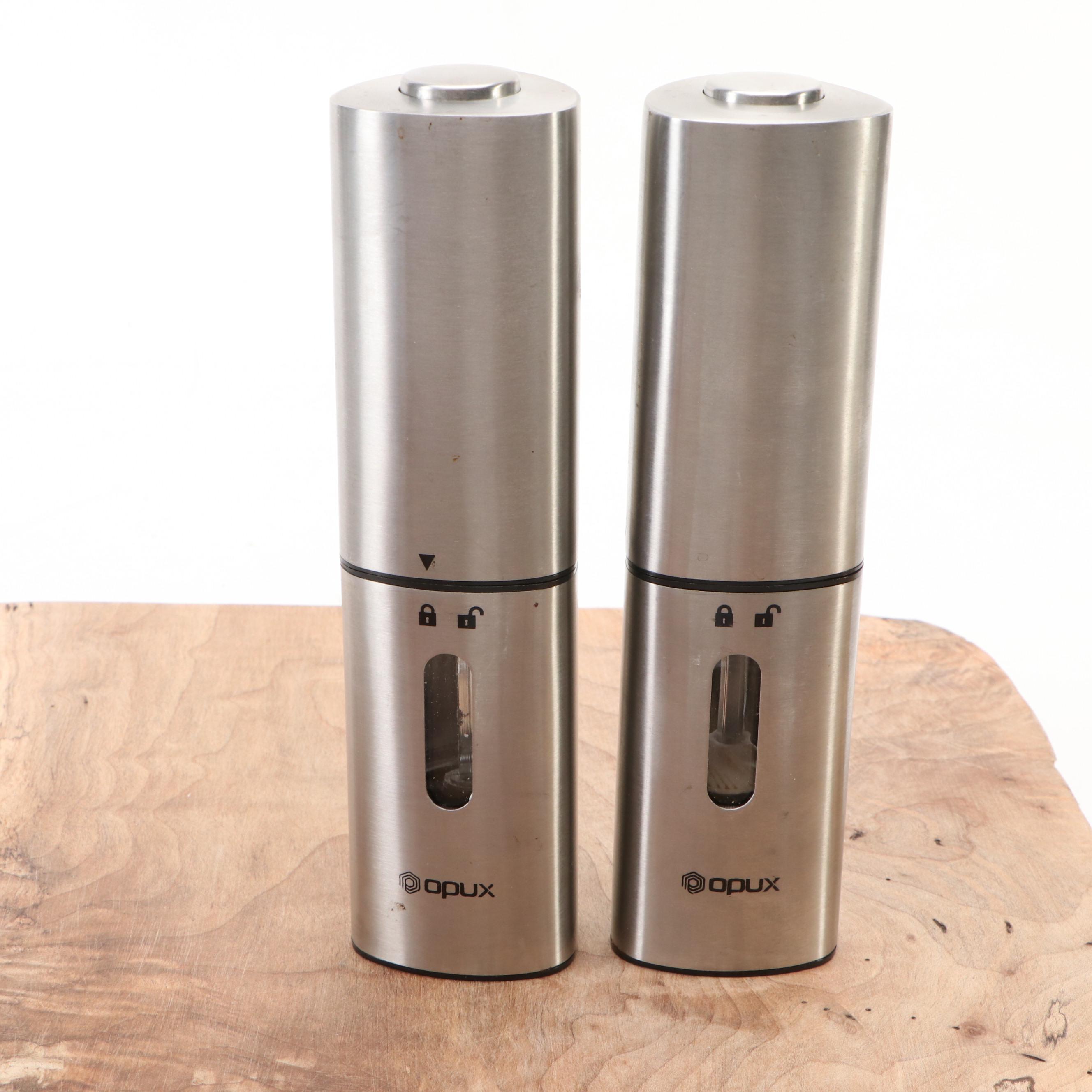 Canadian Larch Wood Cutting Boards with Opux Electric Wine Opener