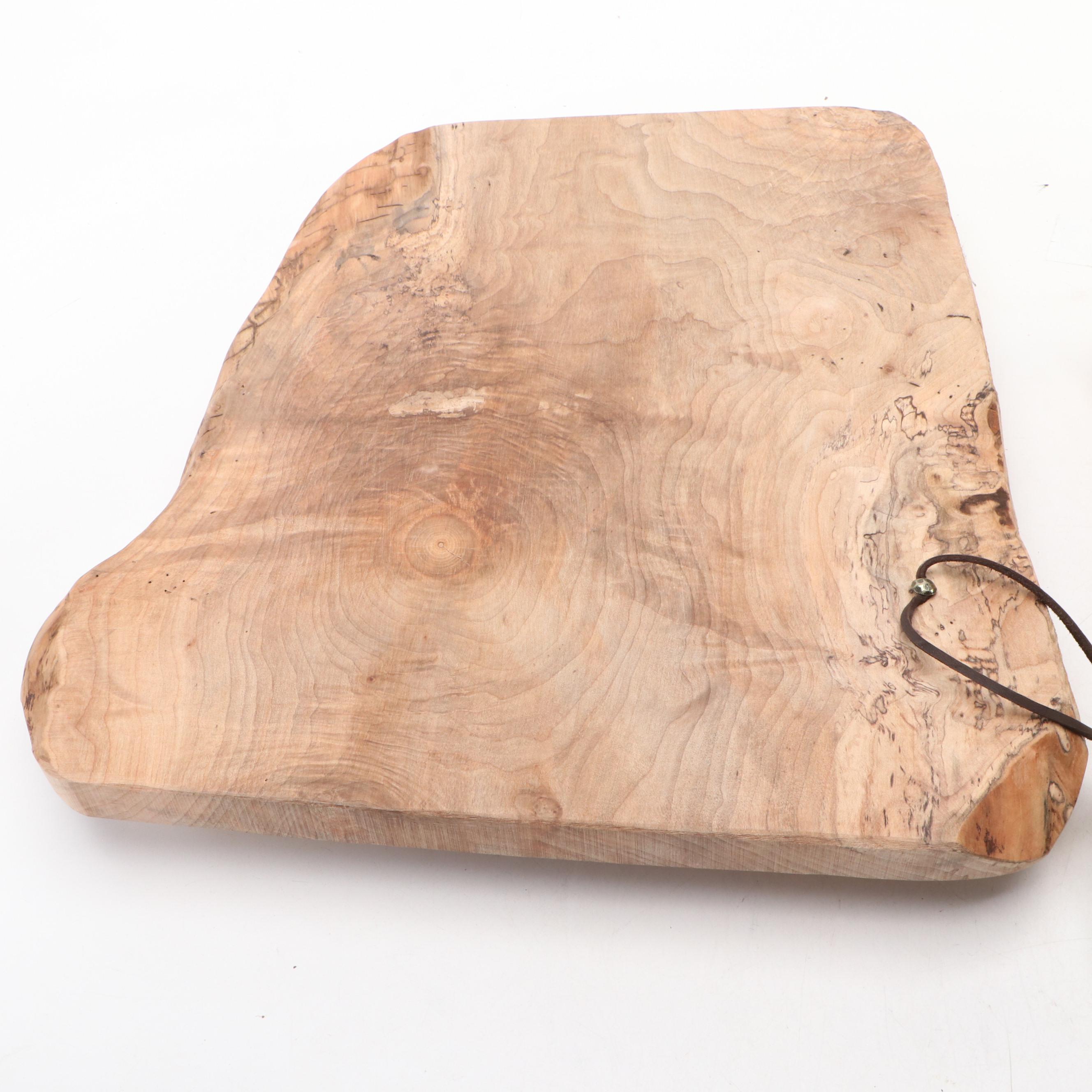 Canadian Larch Wood Cutting Boards with Opux Electric Wine Opener