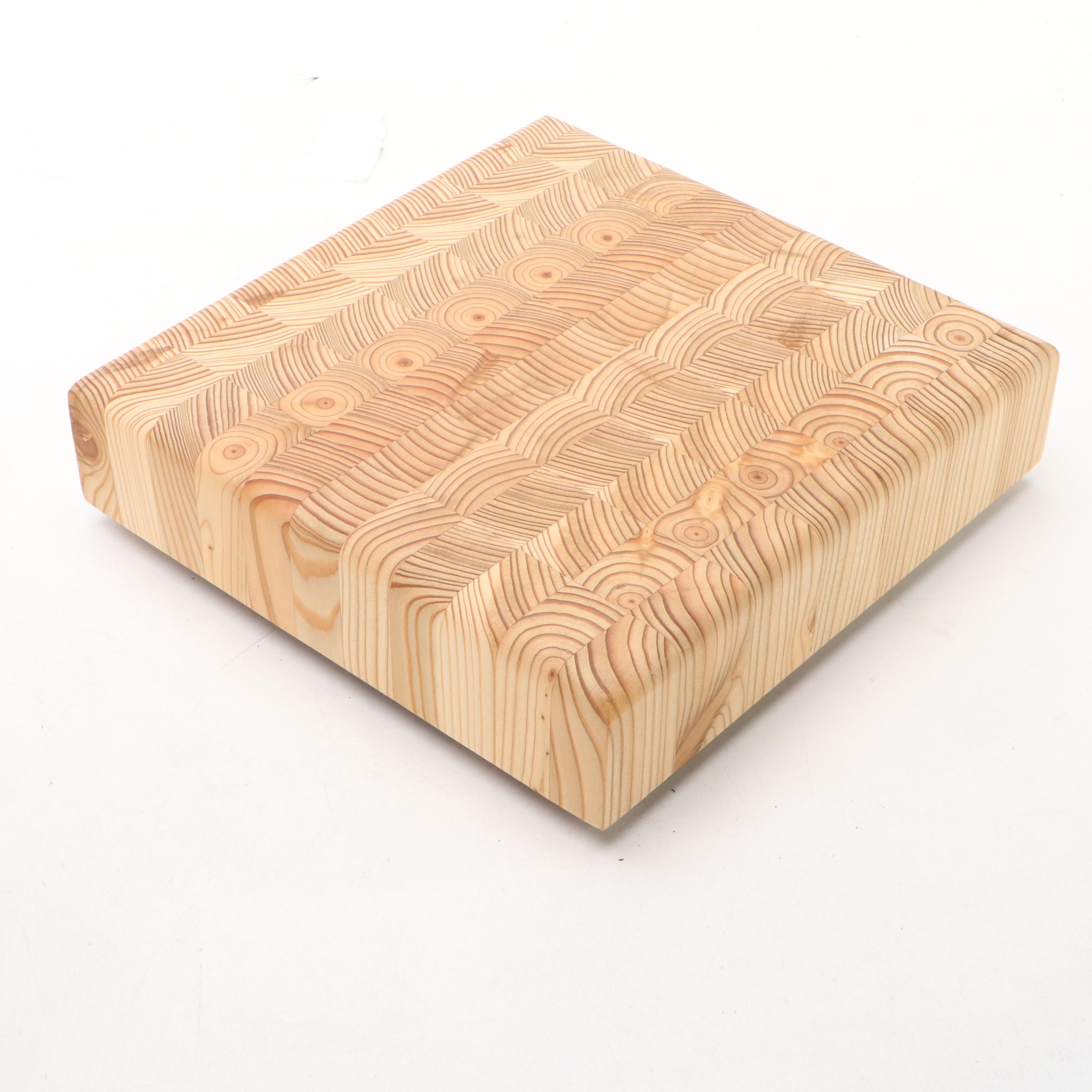 Canadian Larch Wood Cutting Boards with Opux Electric Wine Opener