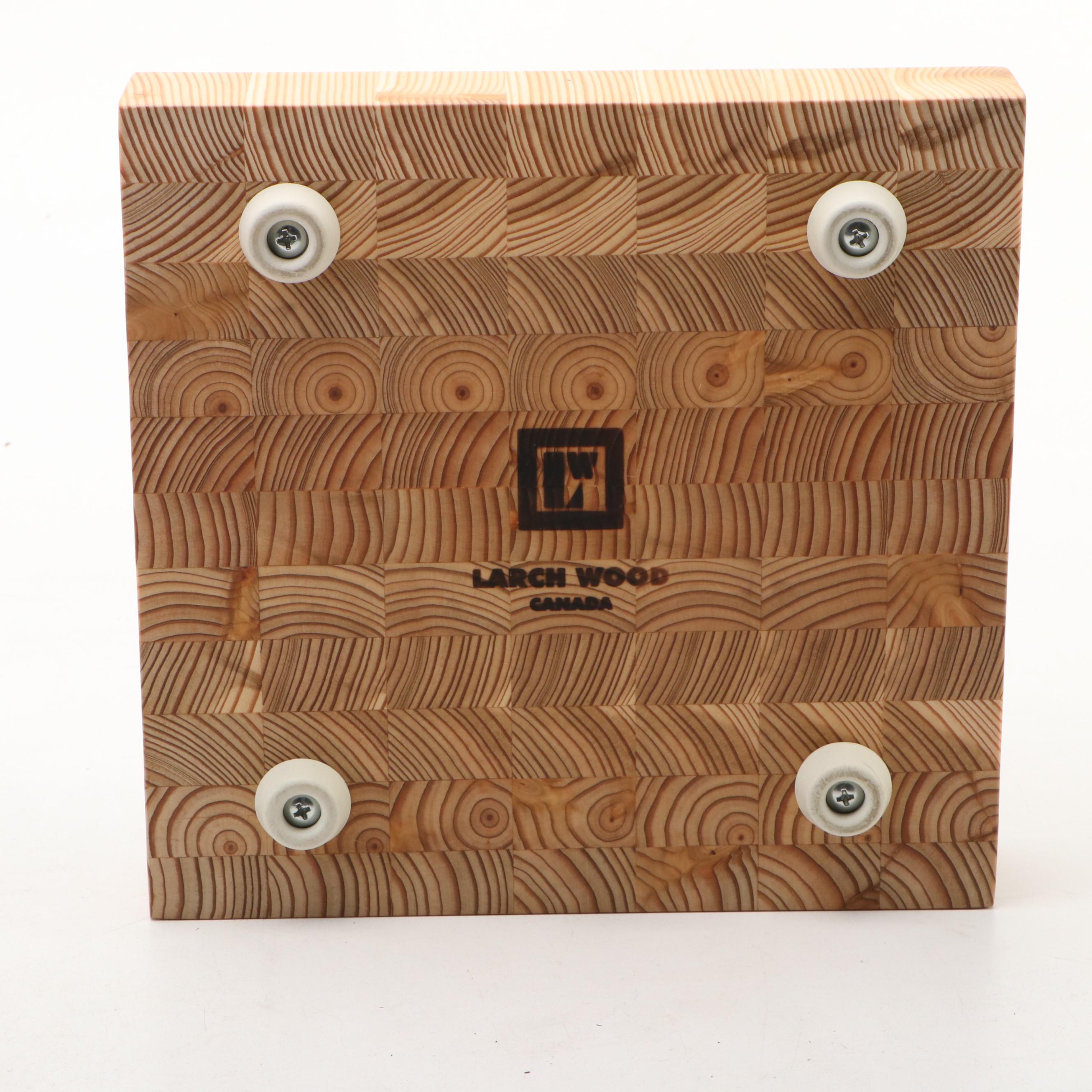 Canadian Larch Wood Cutting Boards with Opux Electric Wine Opener