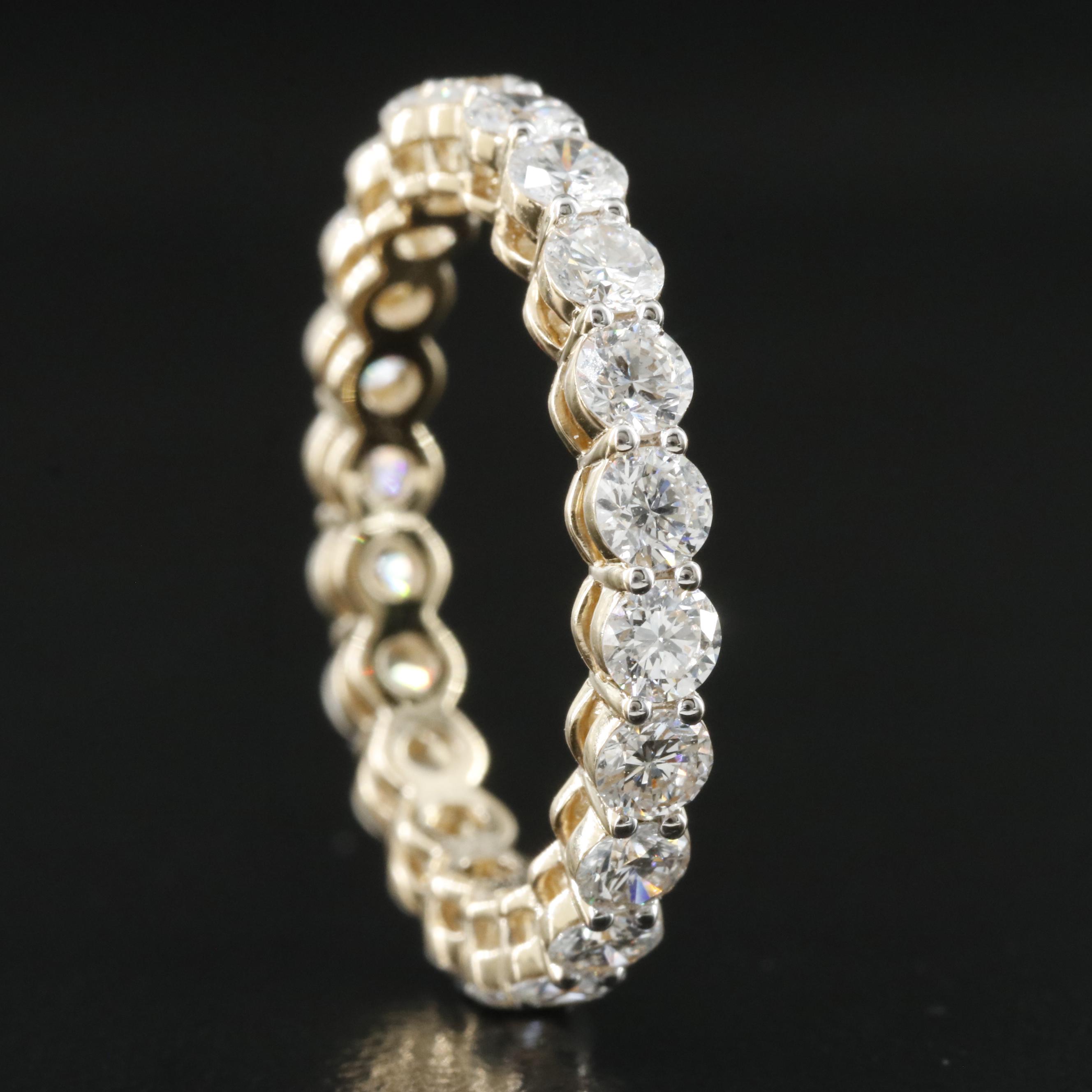 14K 2.22 CTW Lab Grown Diamond Eternity Band