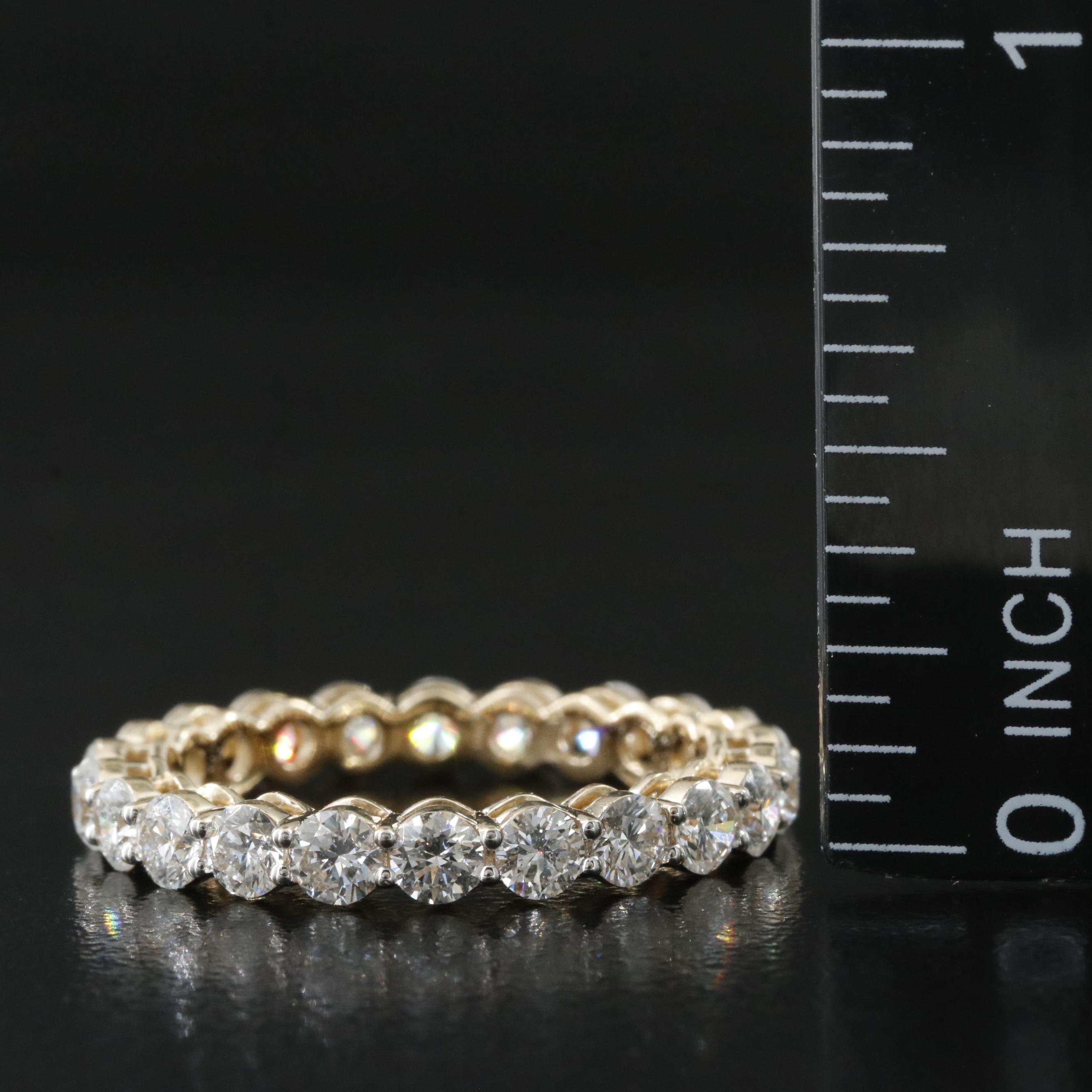 14K 2.22 CTW Lab Grown Diamond Eternity Band
