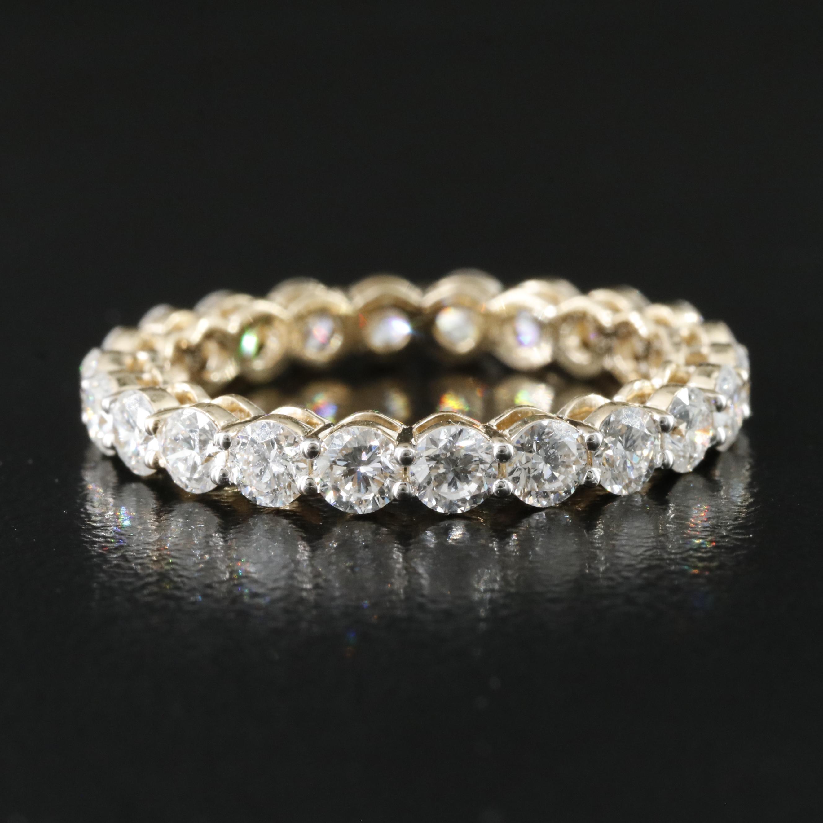 14K 2.22 CTW Lab Grown Diamond Eternity Band