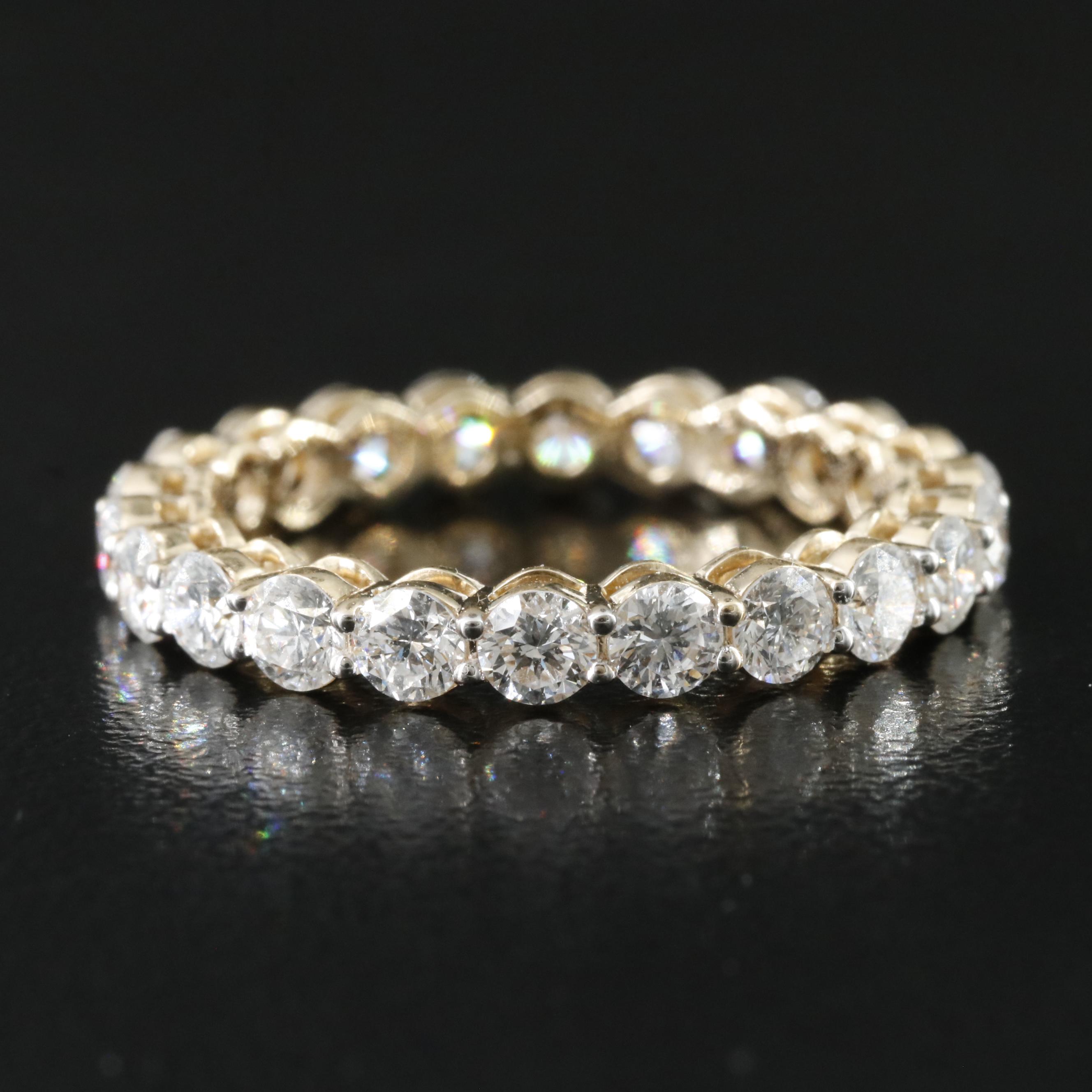 14K 2.22 CTW Lab Grown Diamond Eternity Band