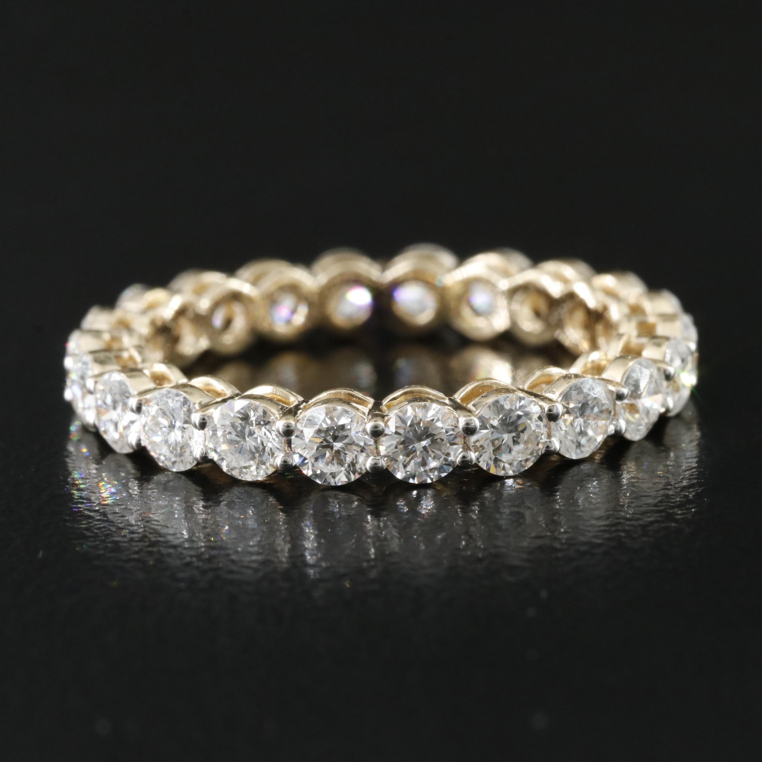 14K 2.22 CTW Lab Grown Diamond Eternity Band