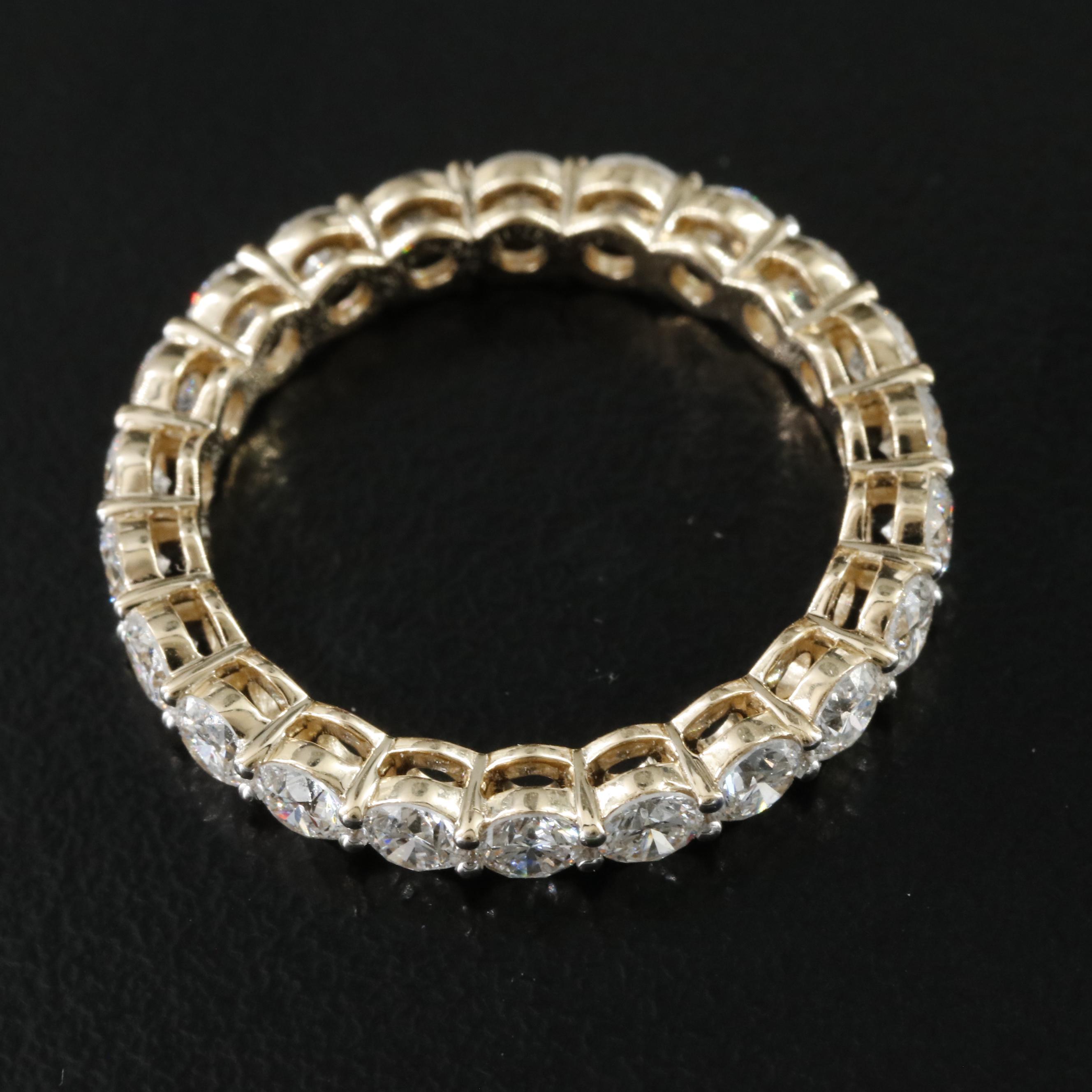 14K 2.22 CTW Lab Grown Diamond Eternity Band