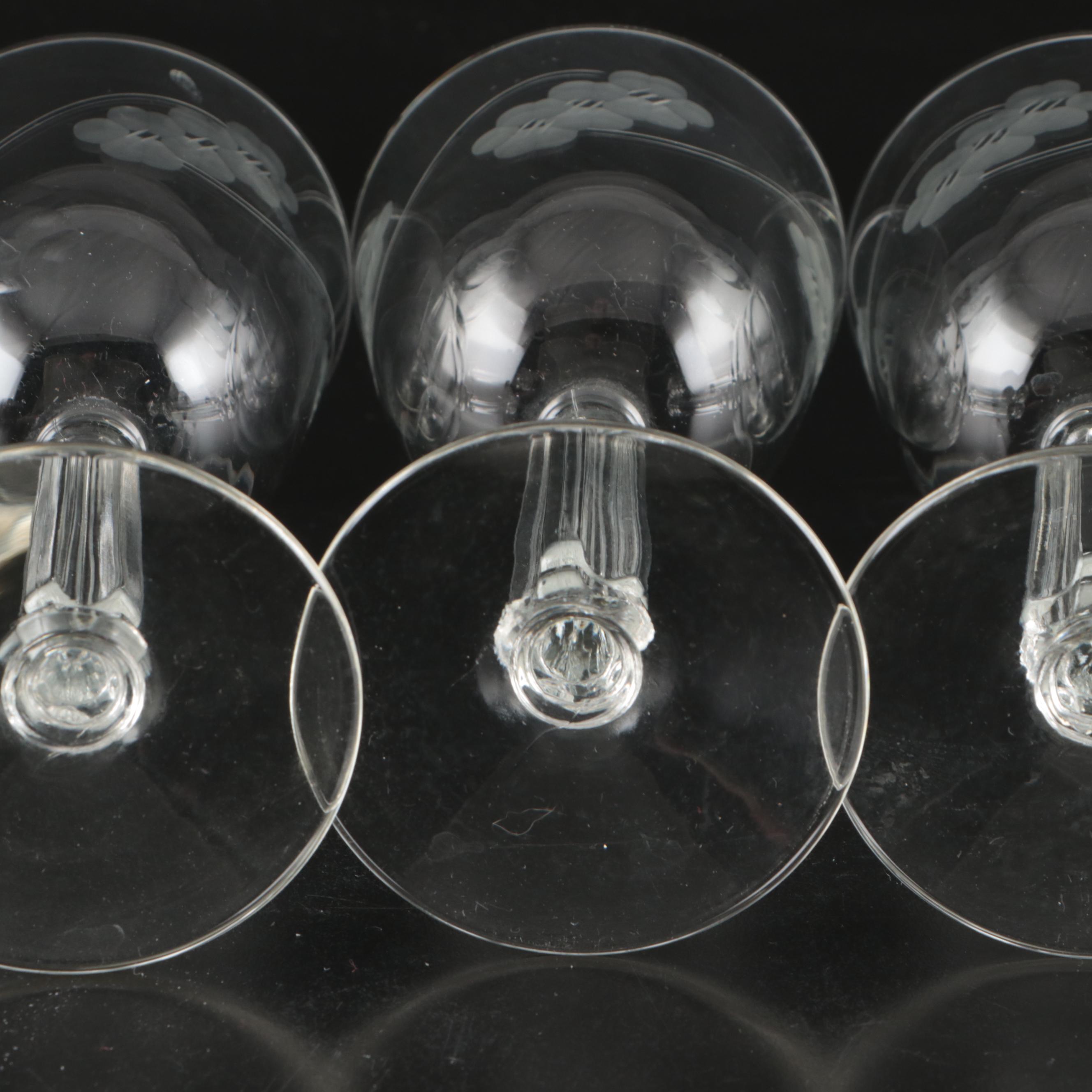 Libbey Glass Company "Brookdale" Wine Glasses