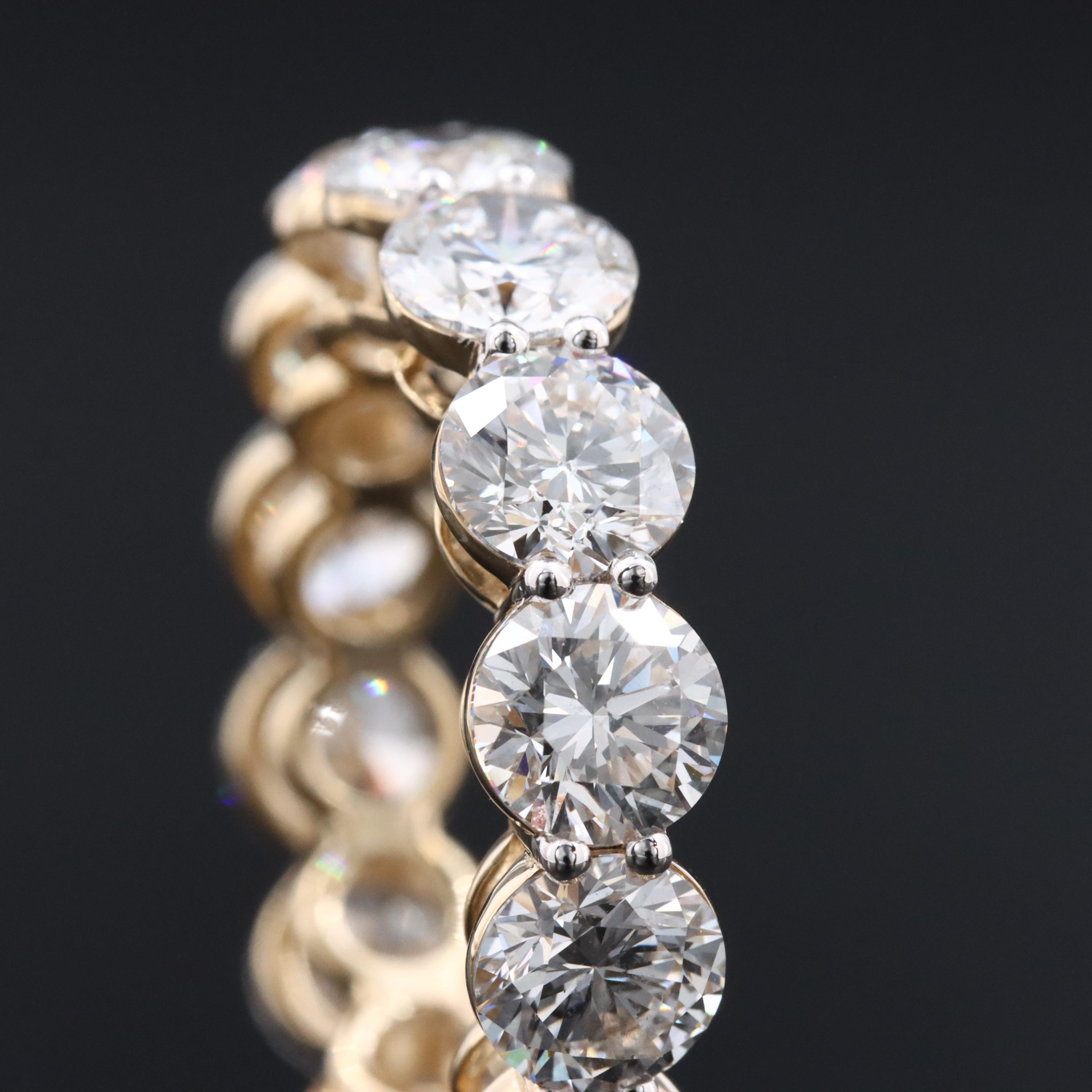 14K 7.58 CTW Lab Grown Diamond Eternity Band