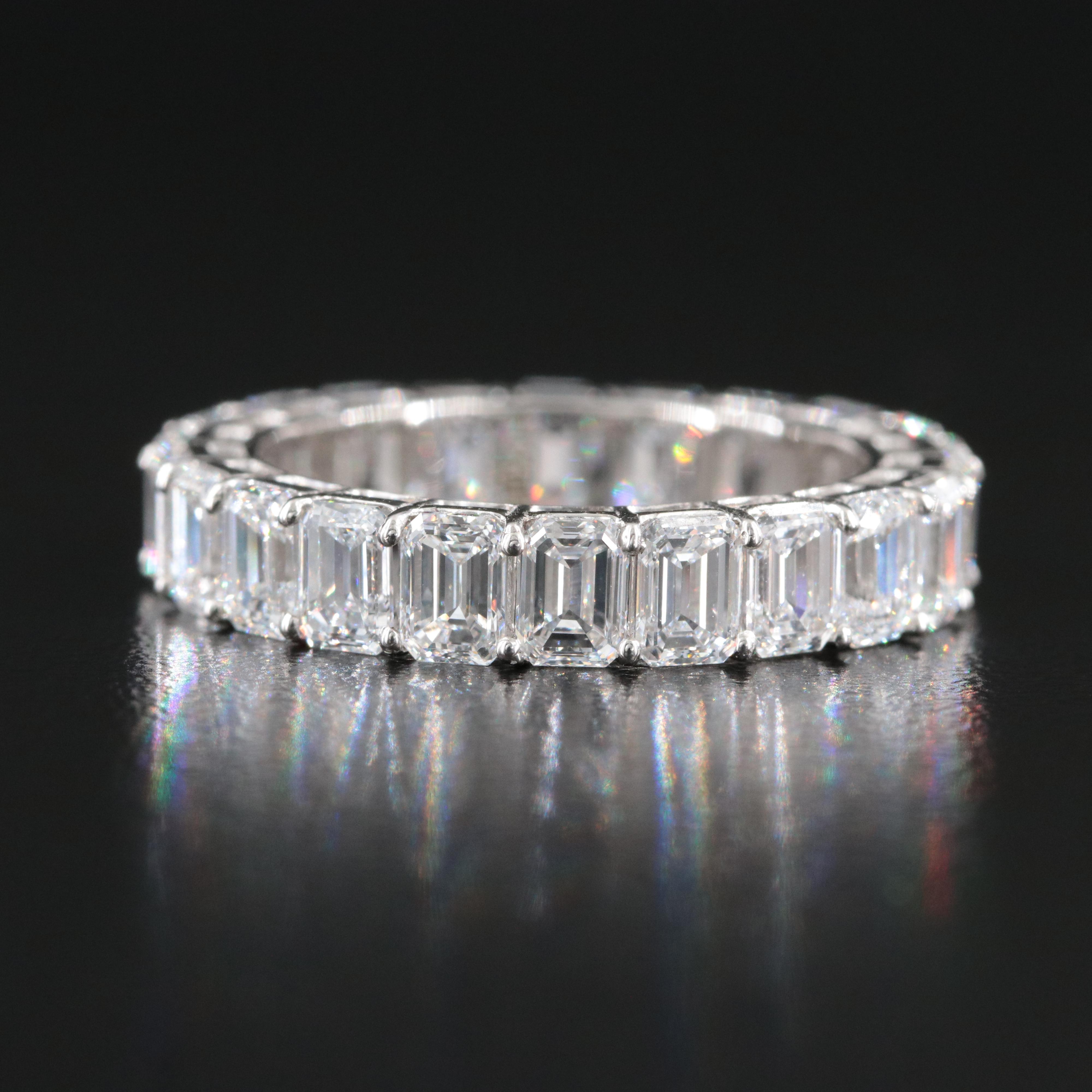 Platinum 5.47 CTW Lab Grown Diamond Eternity Band