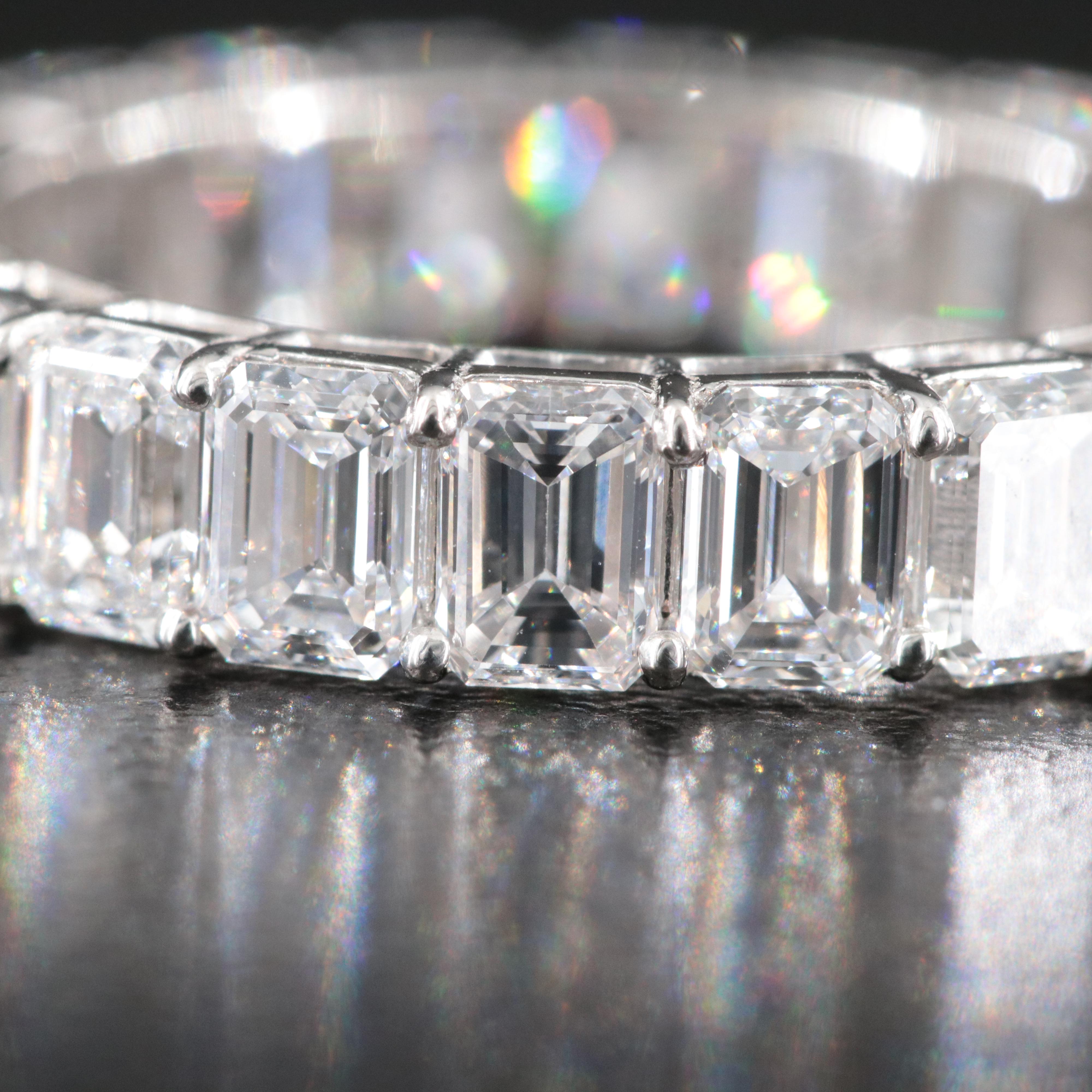 Platinum 5.47 CTW Lab Grown Diamond Eternity Band