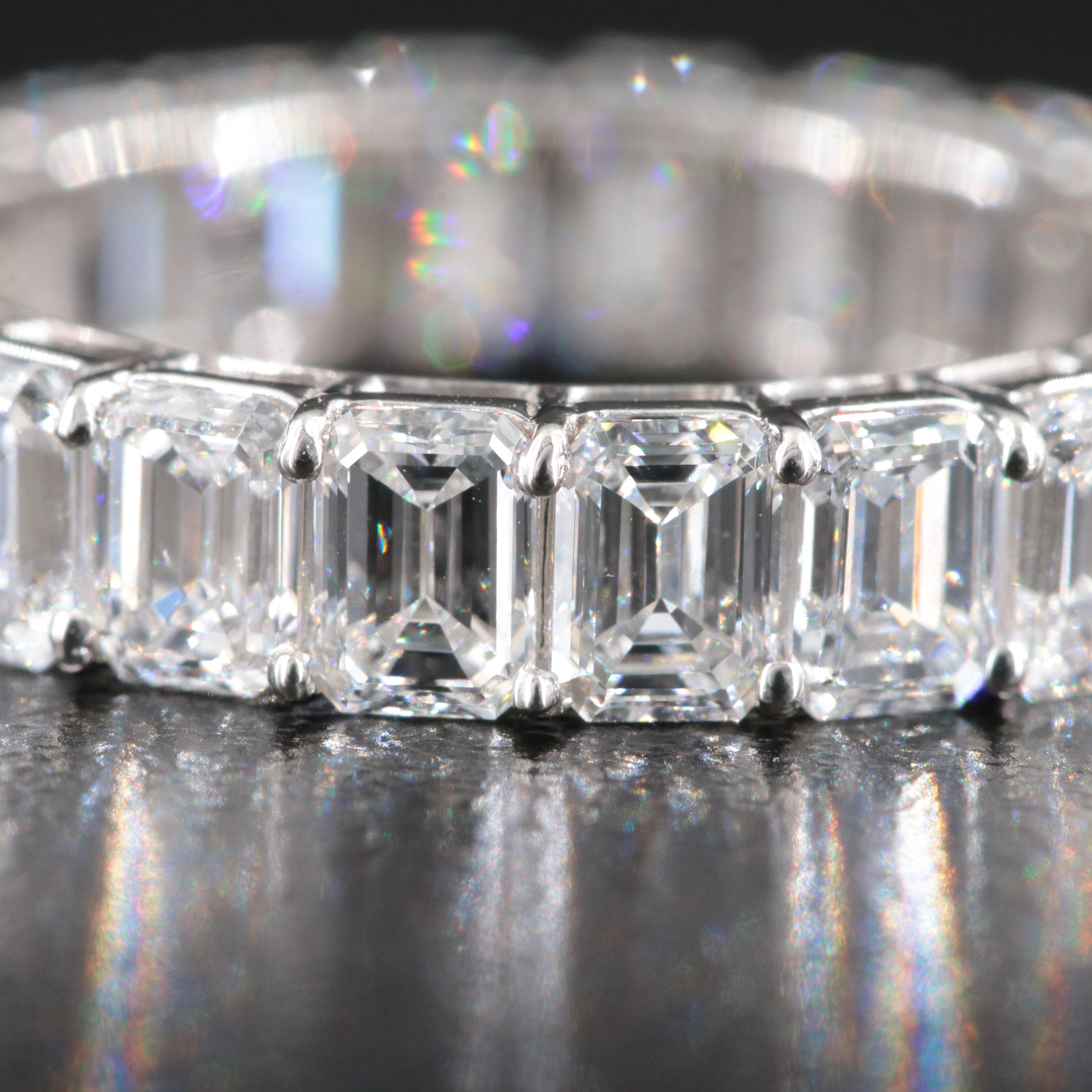 Platinum 5.47 CTW Lab Grown Diamond Eternity Band