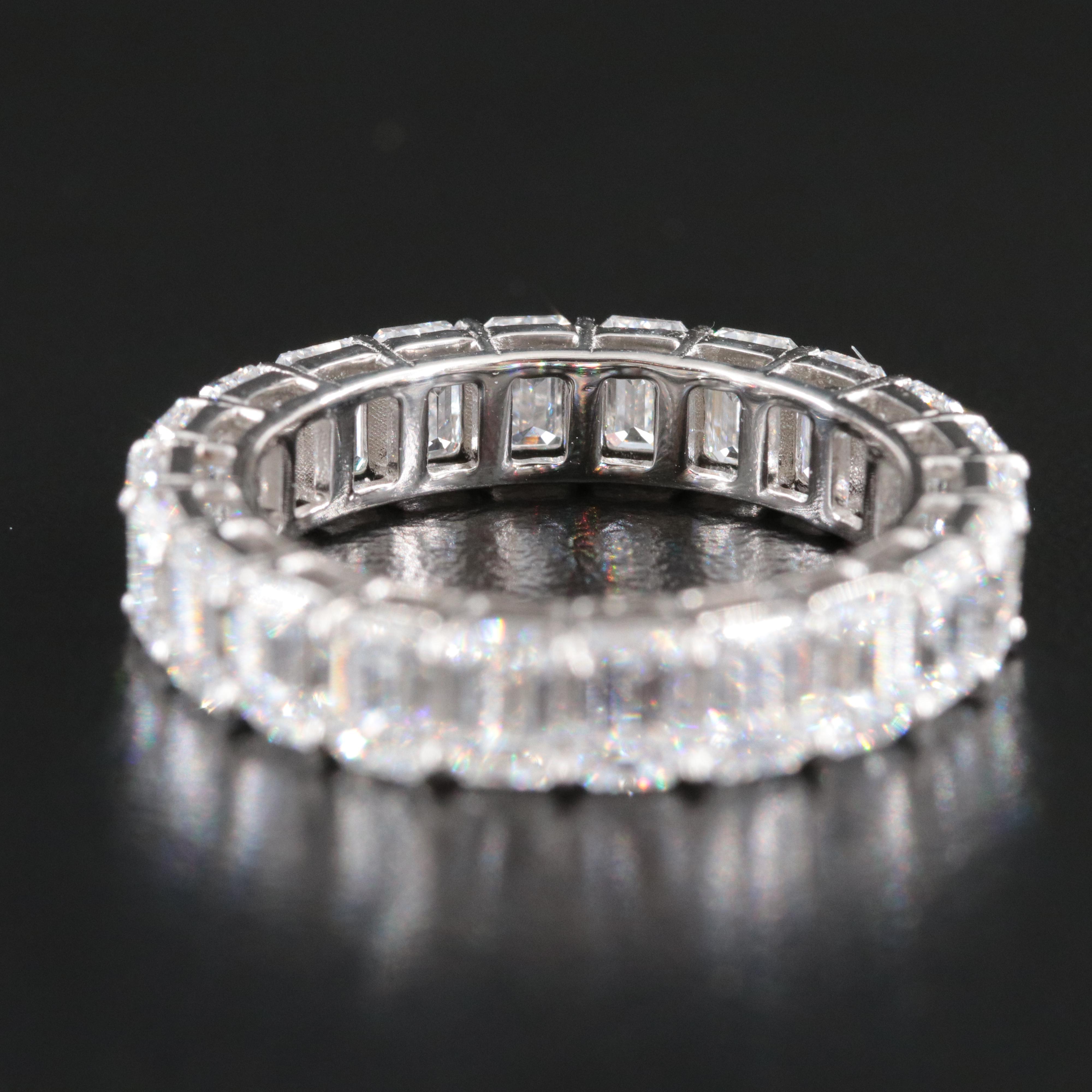 Platinum 5.47 CTW Lab Grown Diamond Eternity Band