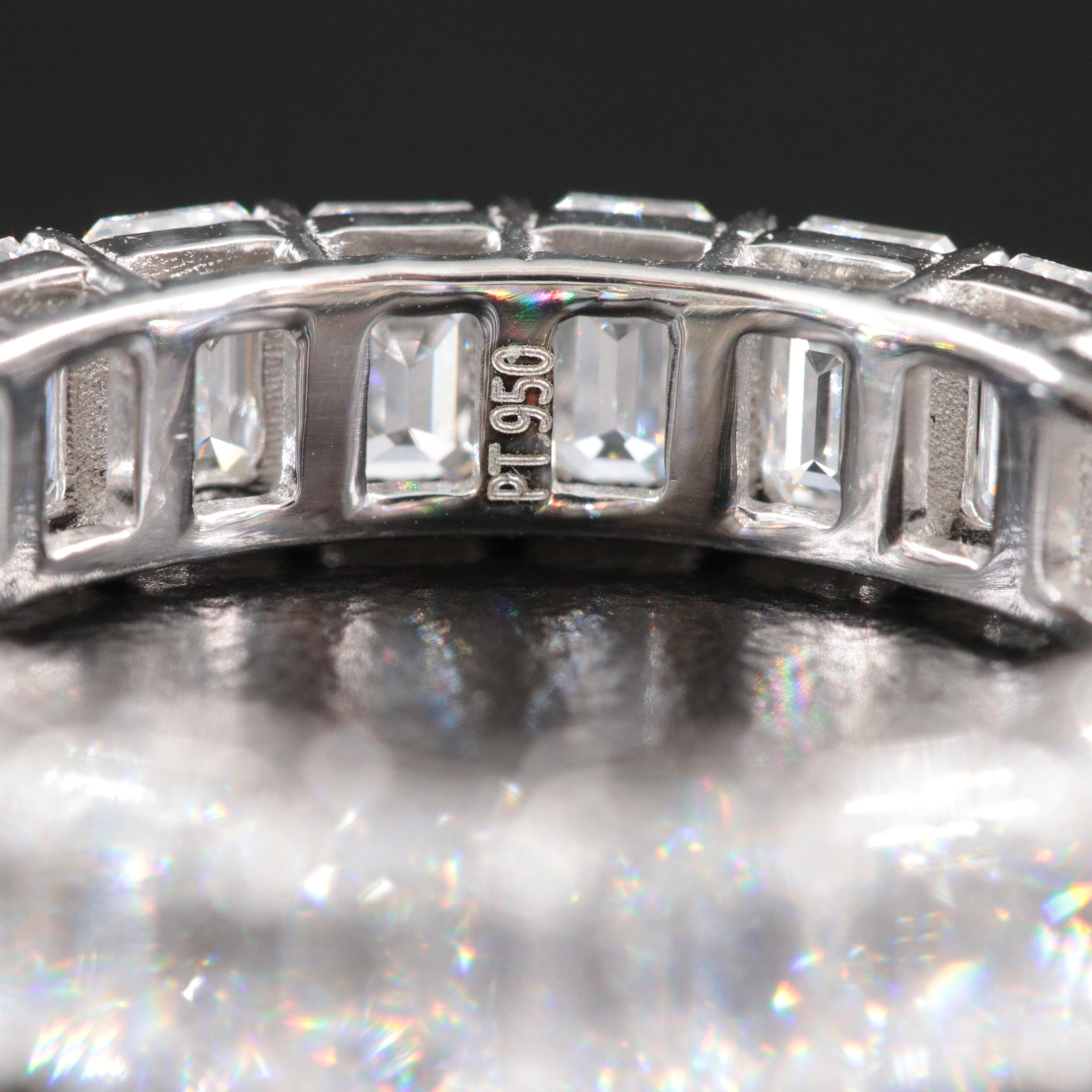 Platinum 5.47 CTW Lab Grown Diamond Eternity Band