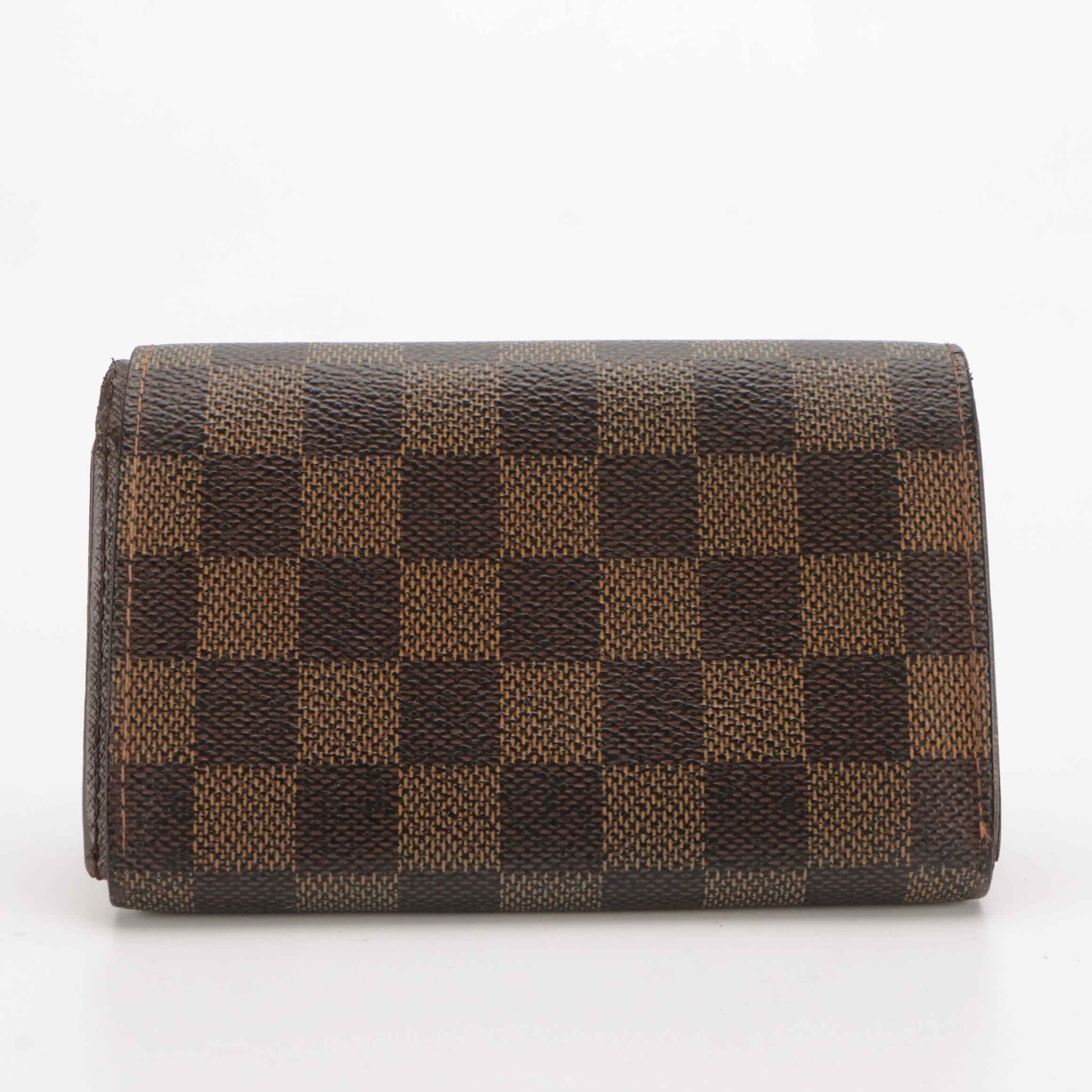 Louis Vuitton Porte-Monnaie Billets Trésor Compact Wallet in Damier Ebene