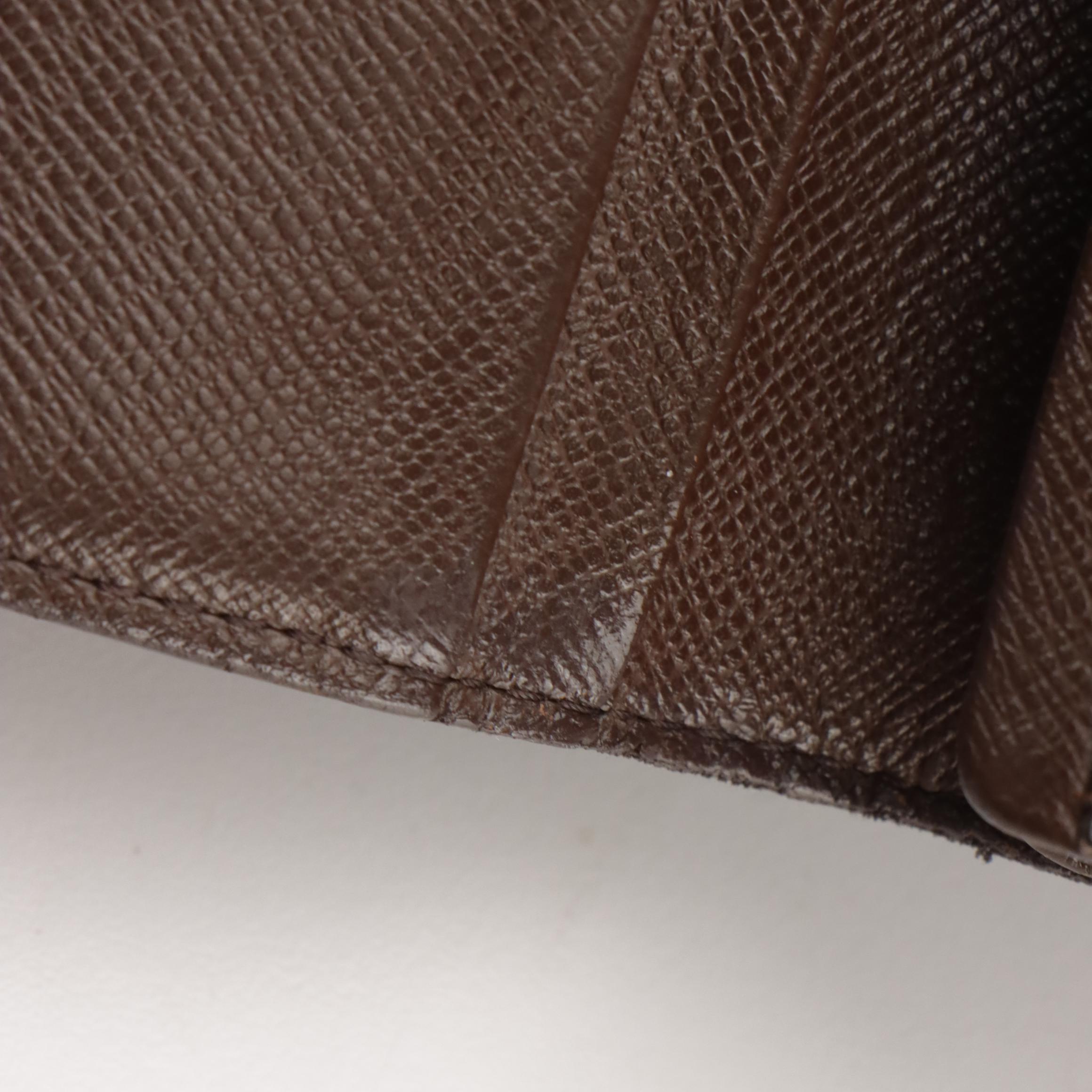 Louis Vuitton Porte-Monnaie Billets Trésor Compact Wallet in Damier Ebene