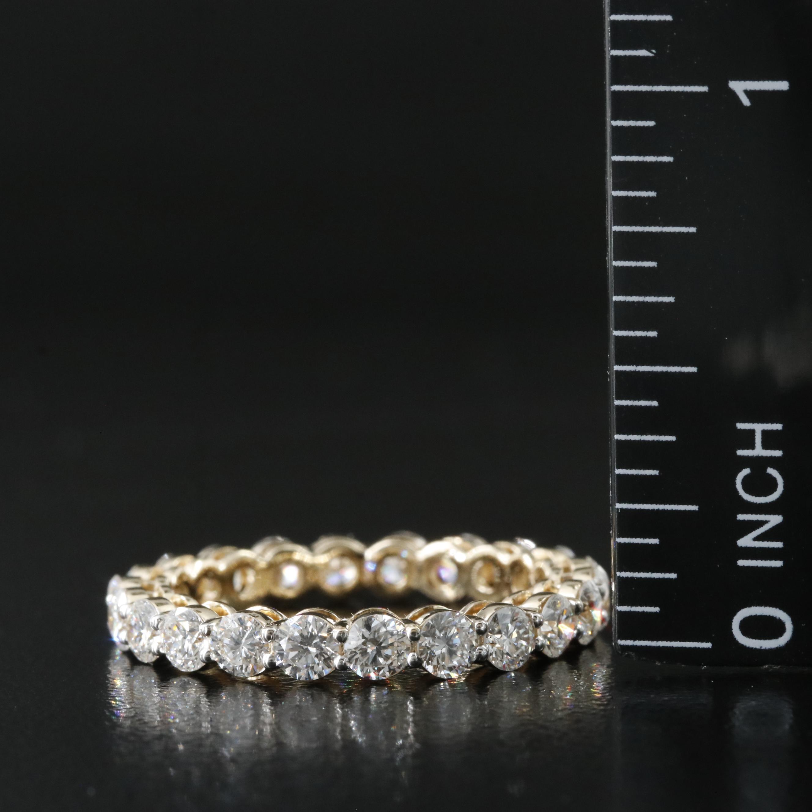 14K 4.41 CTW Lab Grown Diamond Eternity Bands
