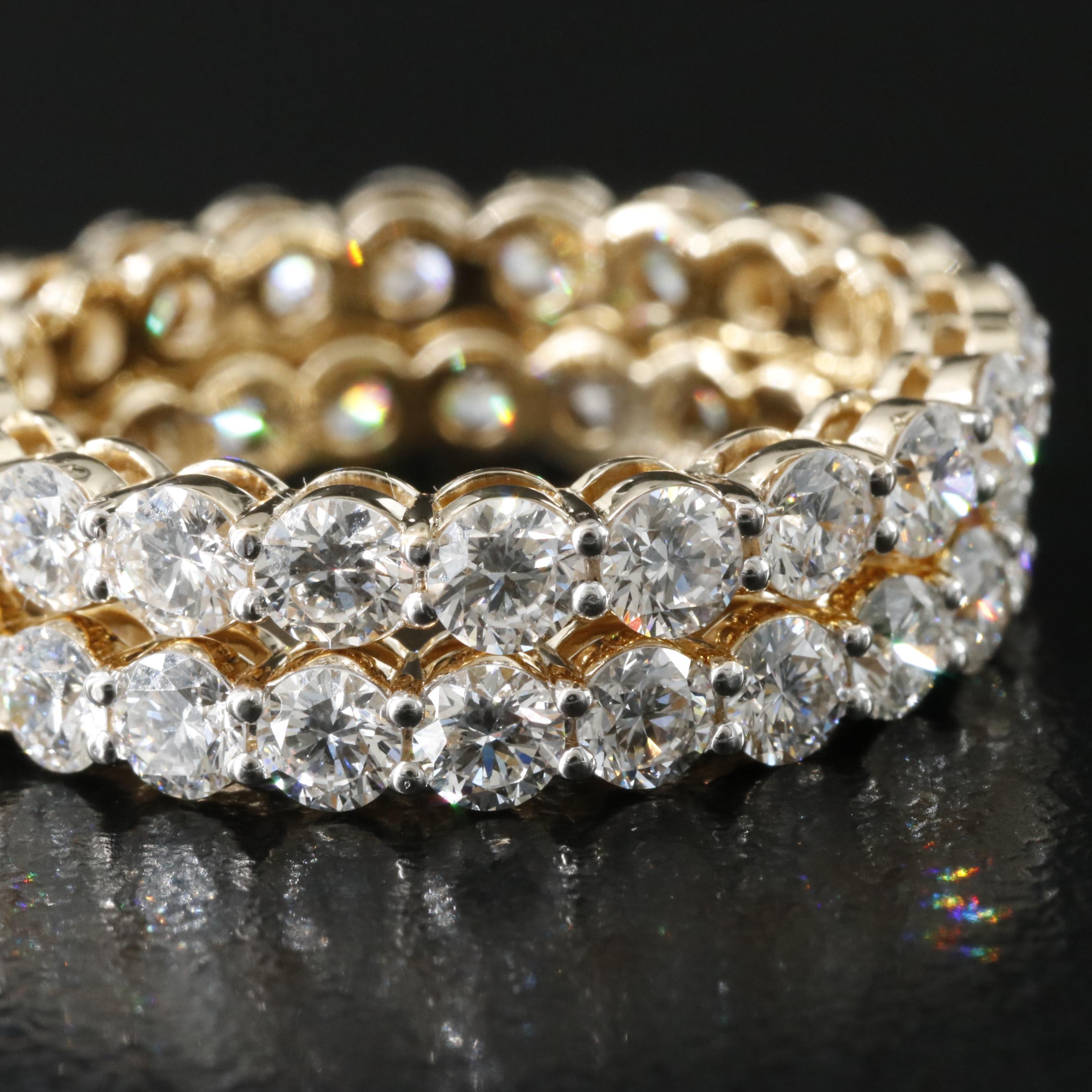 14K 4.41 CTW Lab Grown Diamond Eternity Bands