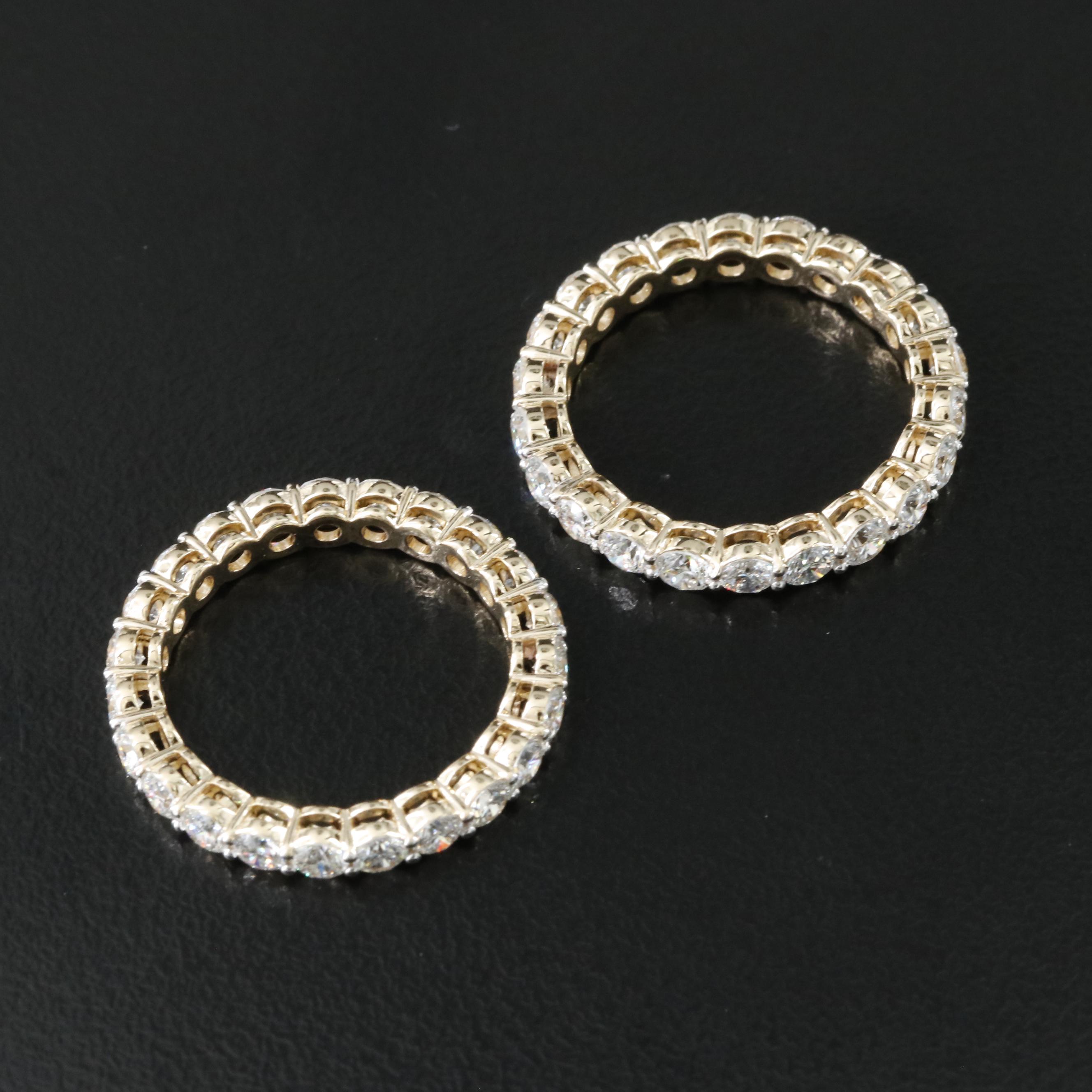 14K 4.41 CTW Lab Grown Diamond Eternity Bands