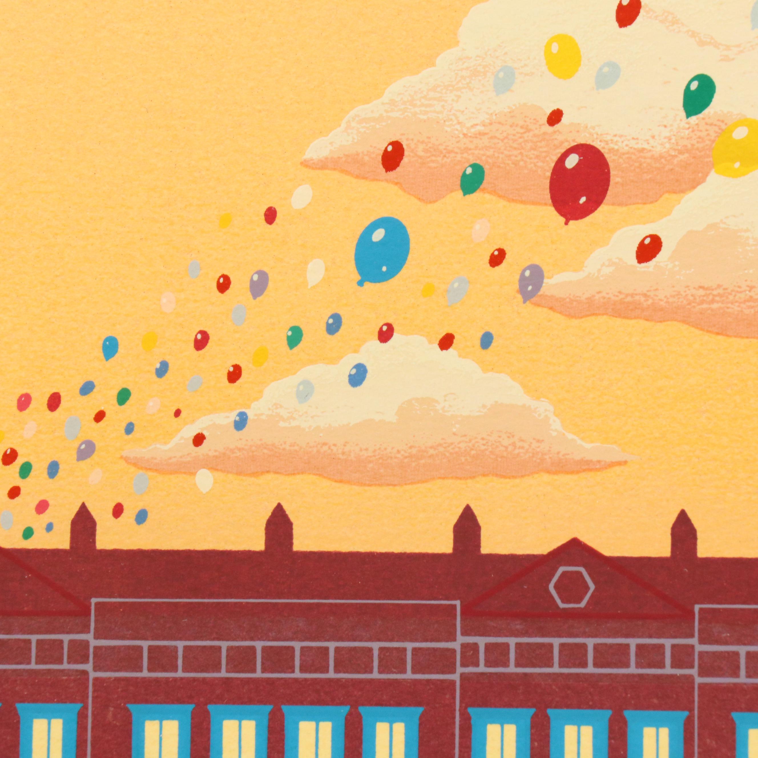 Melanie Taylor Kent Serigraph "Portraits in the Park," 1985