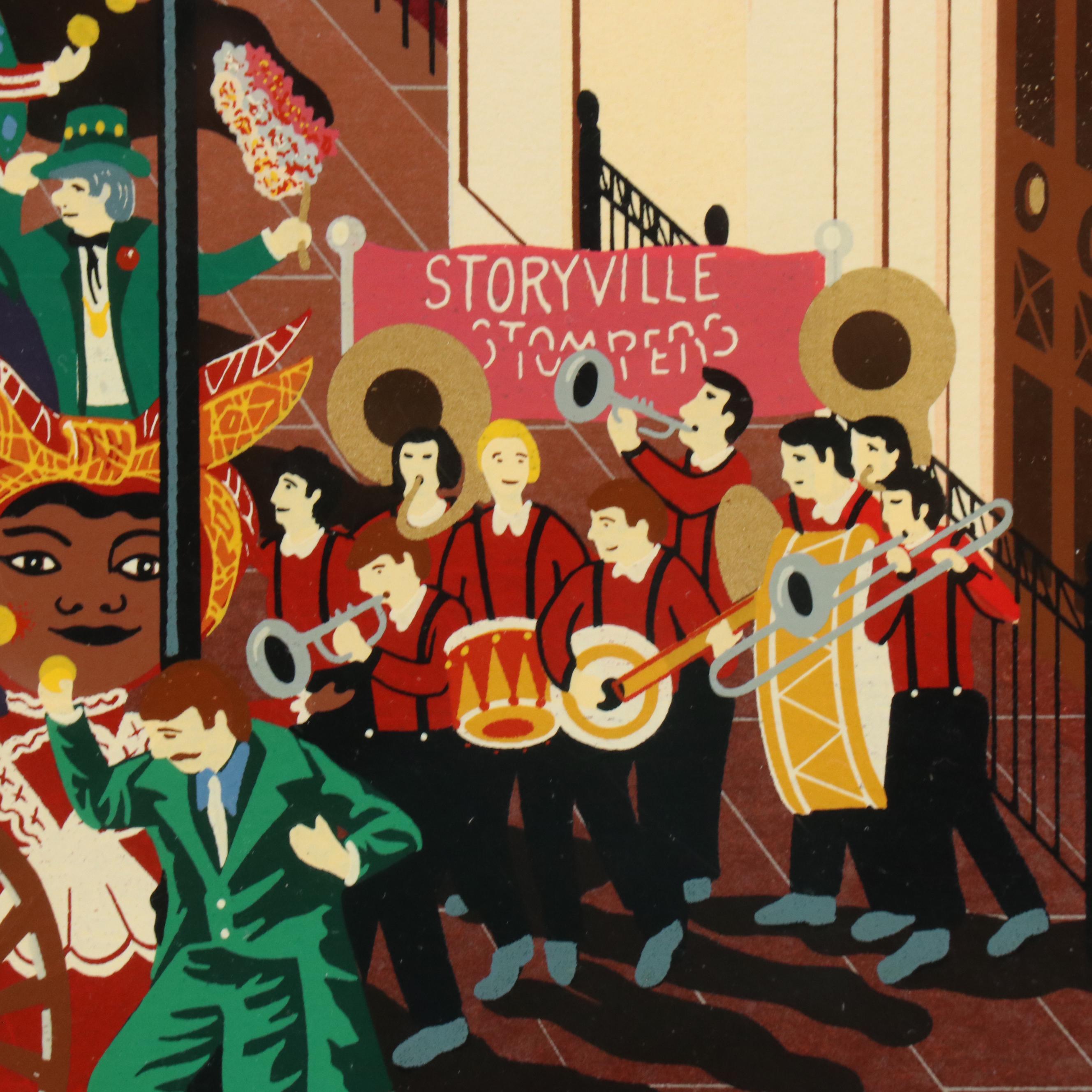 Melanie Taylor Kent Serigraph "Portraits in the Park," 1985