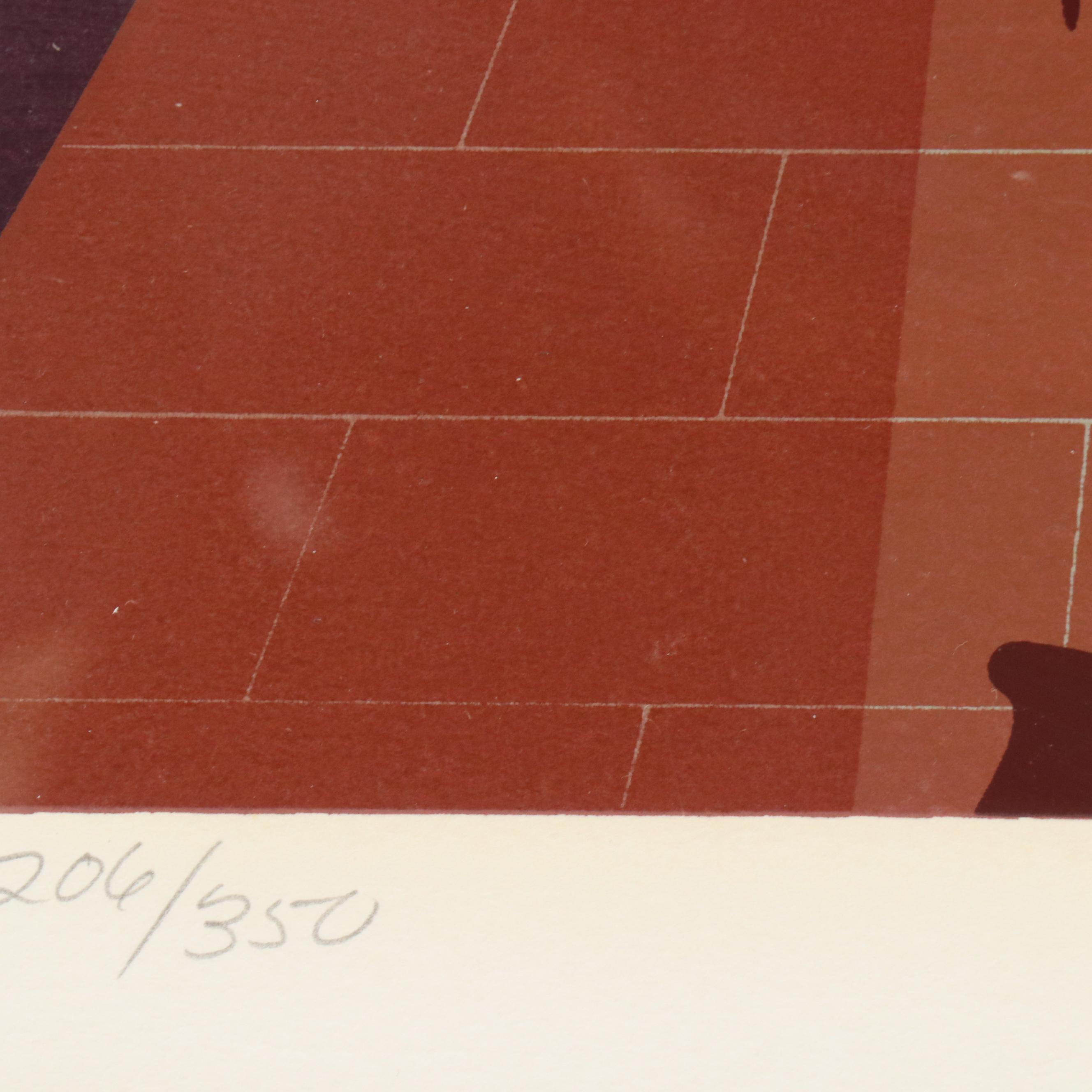 Melanie Taylor Kent Serigraph "Portraits in the Park," 1985