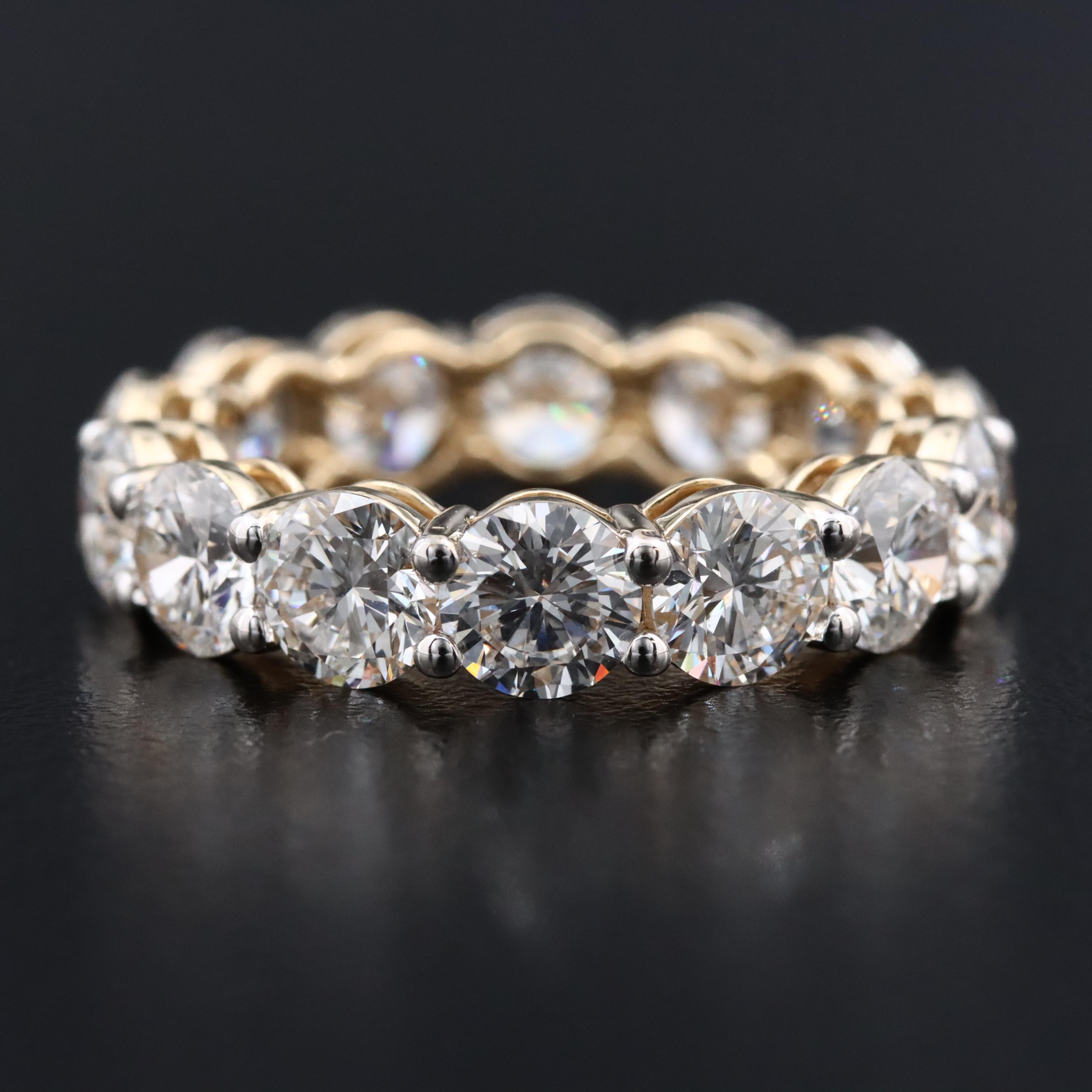 14K 5.85 CTW Lab Grown Diamond Eternity Band