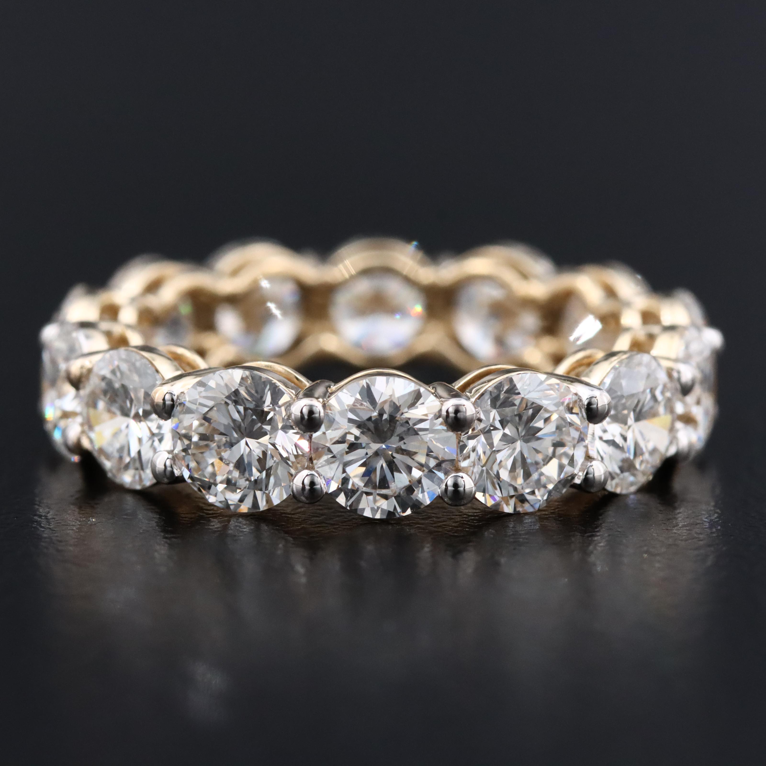 14K 5.85 CTW Lab Grown Diamond Eternity Band