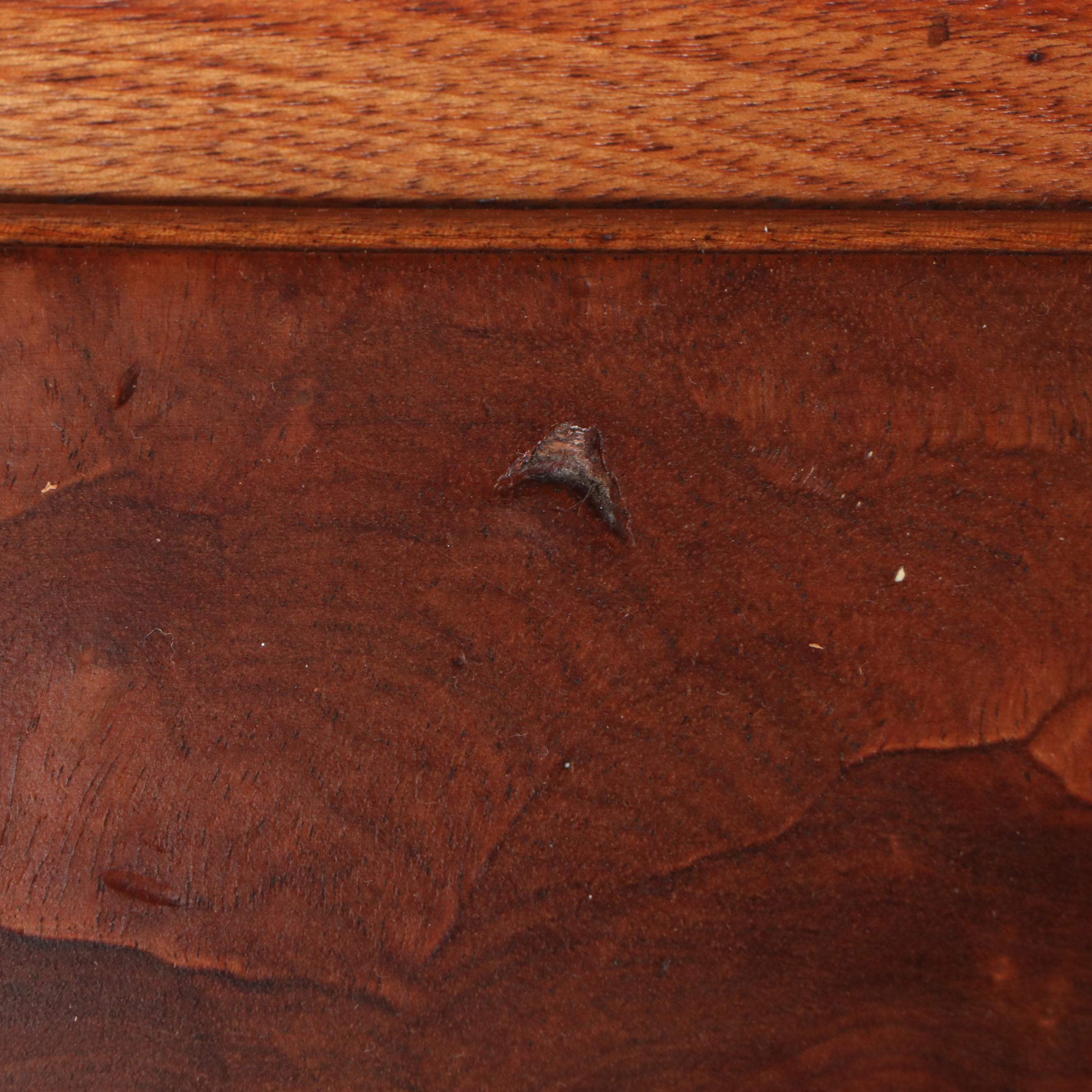 Large-Scale Victorian Walnut and Burl Walnut Secretary Bookcase, Circa 1870