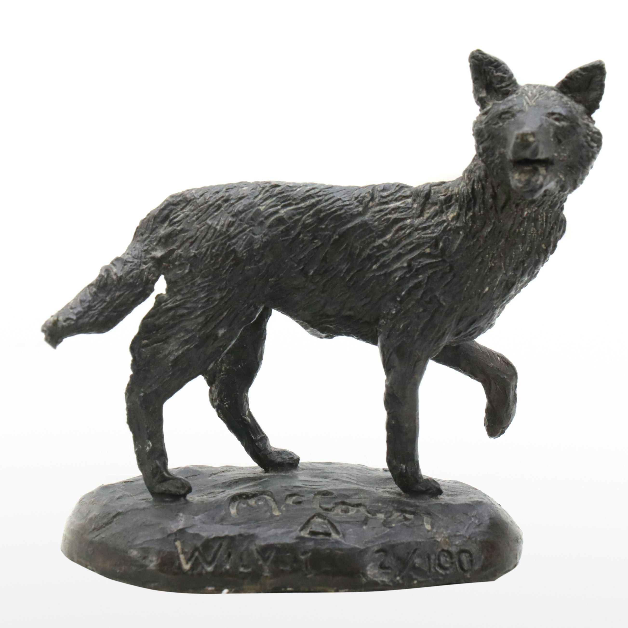 Bill McCown Bronze Sculpture "Wily One"