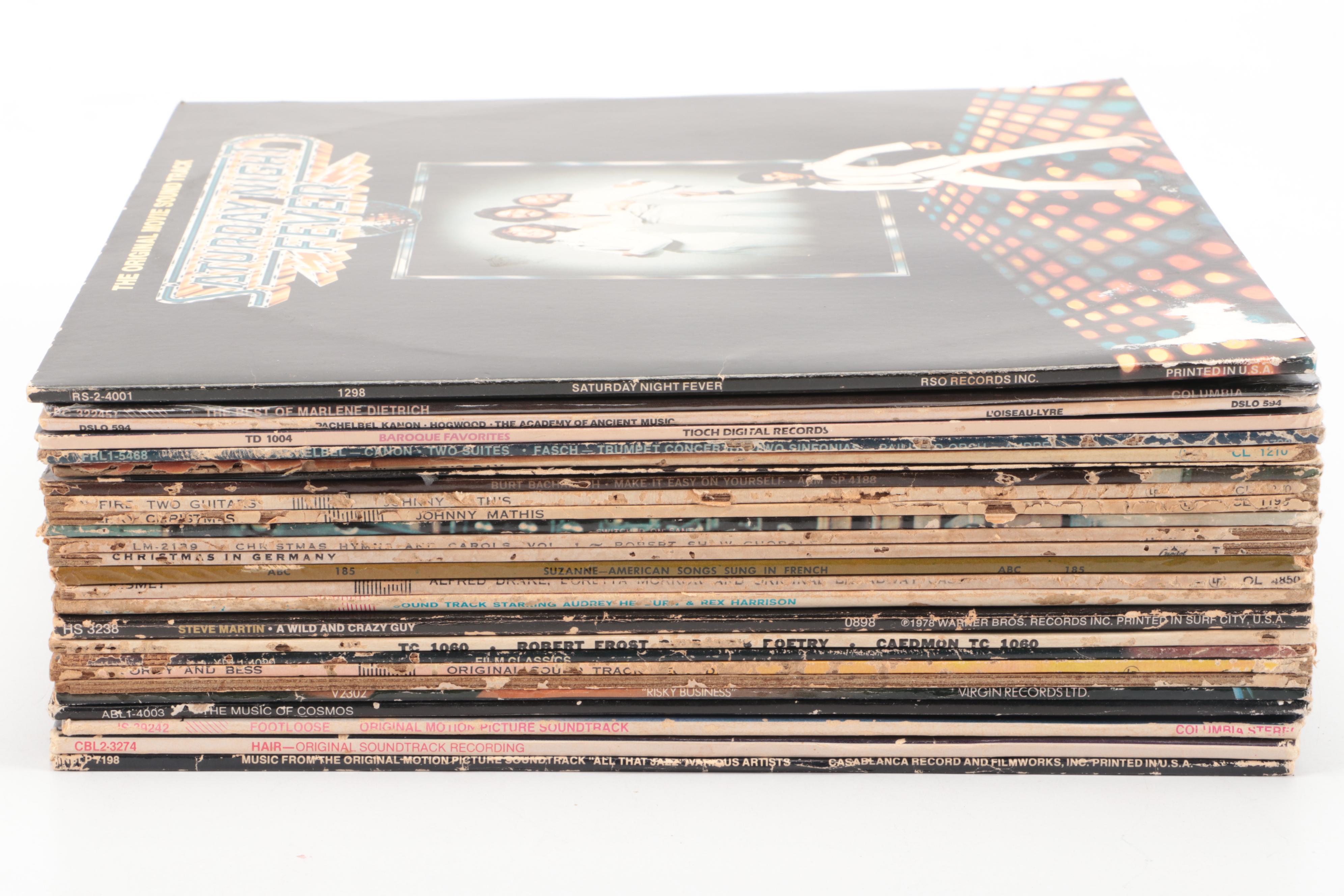 "Saturday Night Fever," "Hair," "Footloose," and More Vinyl Record Albums